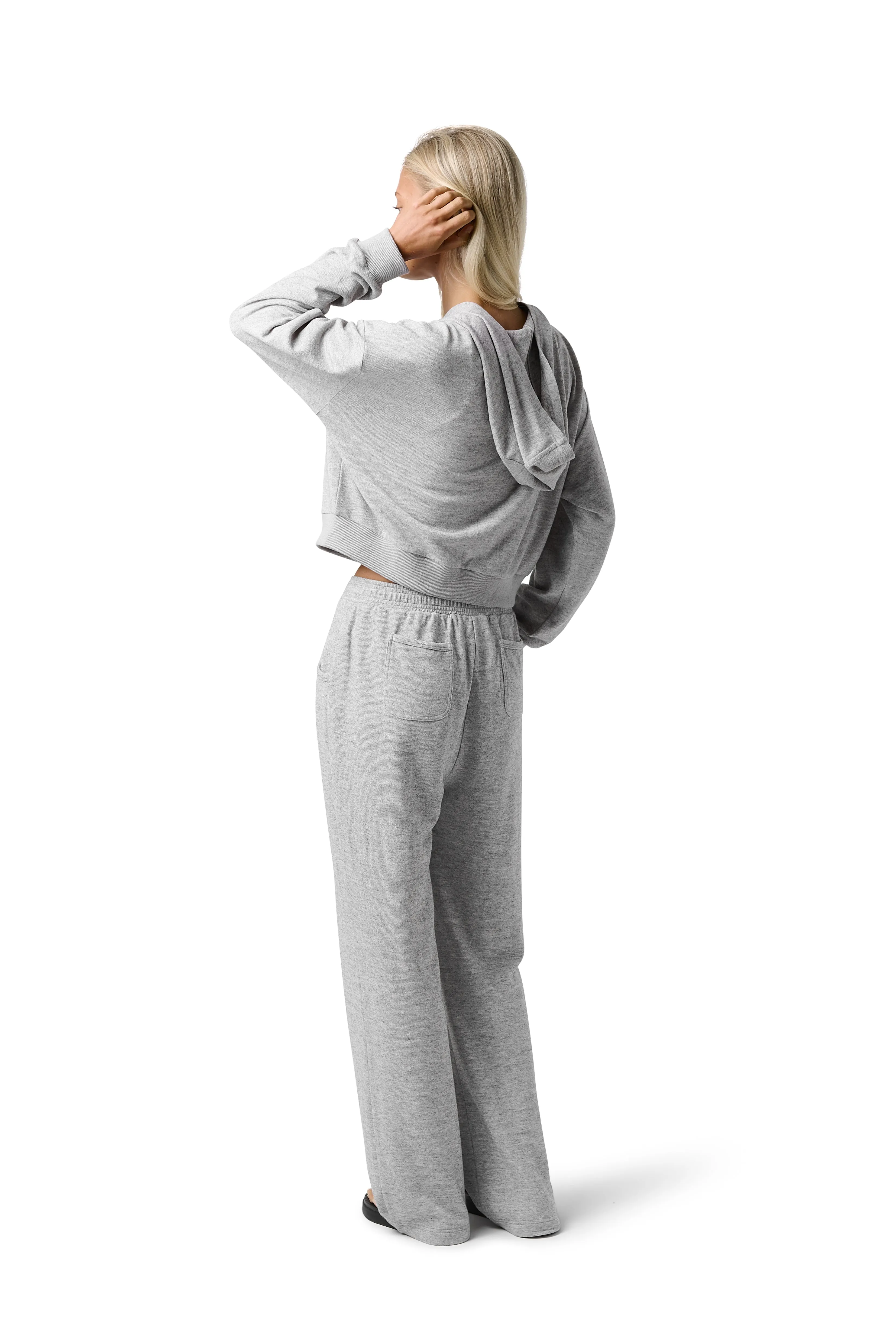 Slacks Soft Zip Up in Light Grey sold by Sisters and Seekers product image thumbnail 3