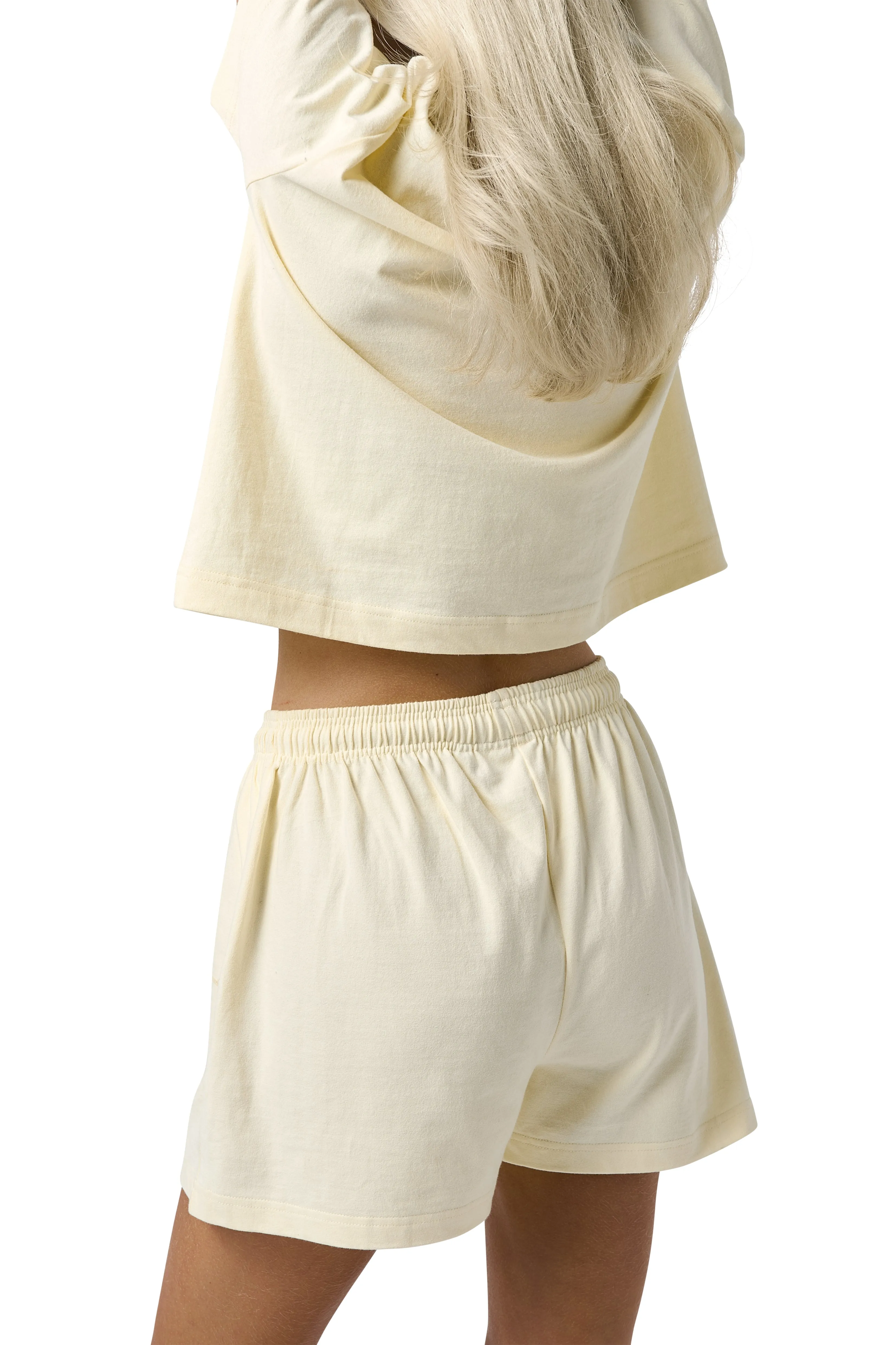 Trademark Lite Shorts in Butter Yellow sold by Sisters and Seekers product image thumbnail 4