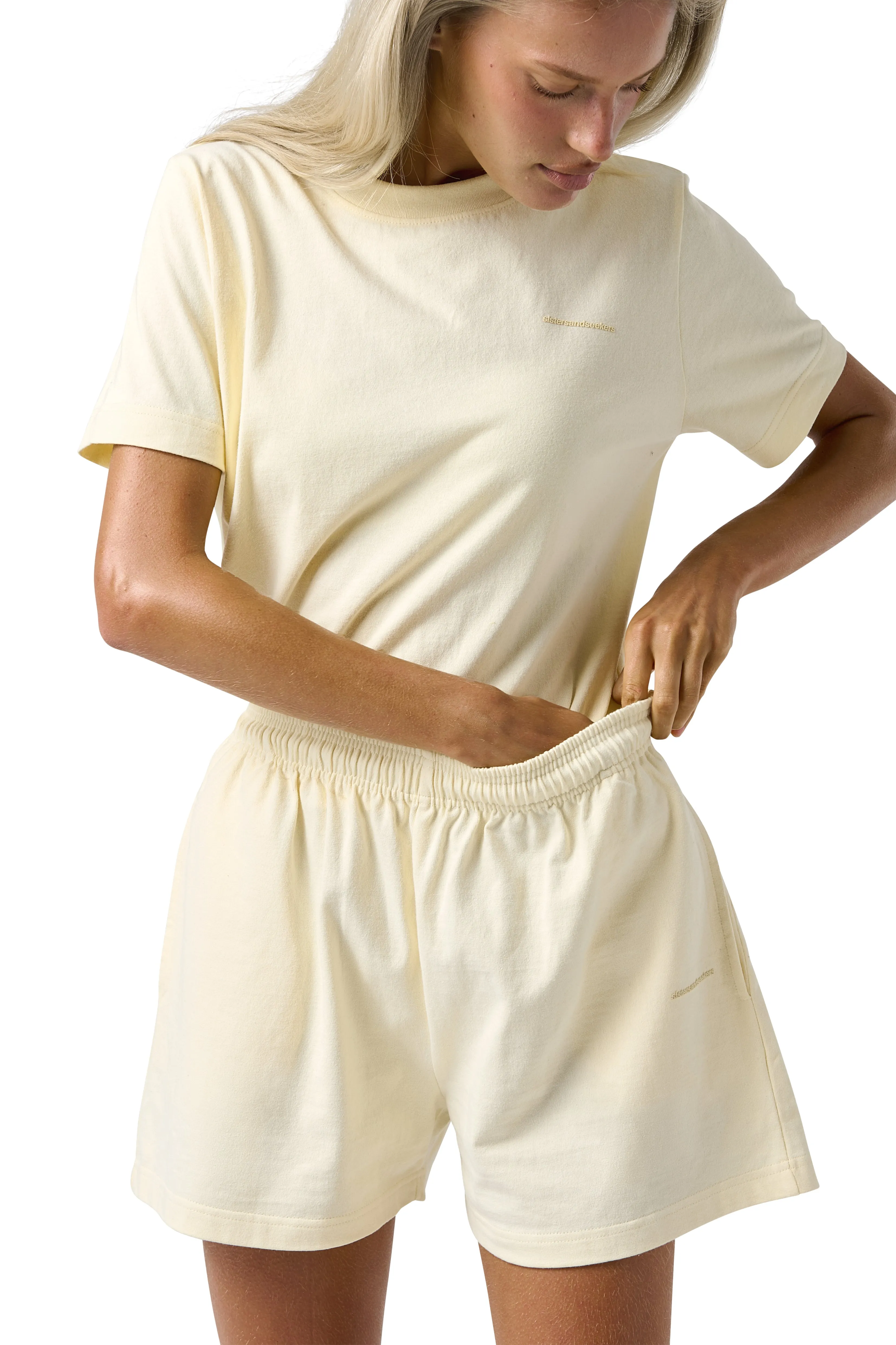Trademark Lite Shorts in Butter Yellow sold by Sisters and Seekers product image thumbnail 5