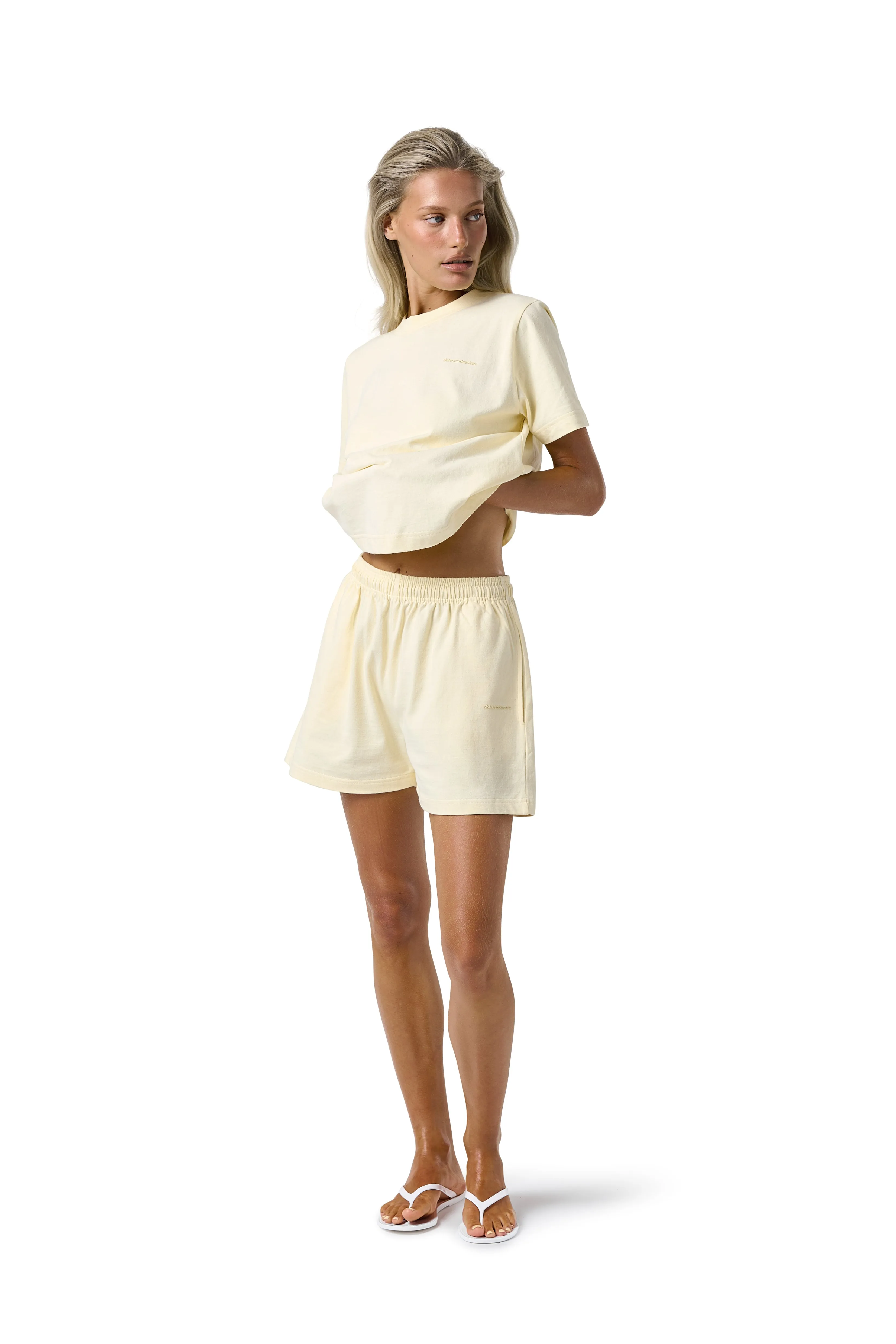 Trademark Lite Shorts in Butter Yellow sold by Sisters and Seekers product image thumbnail 2