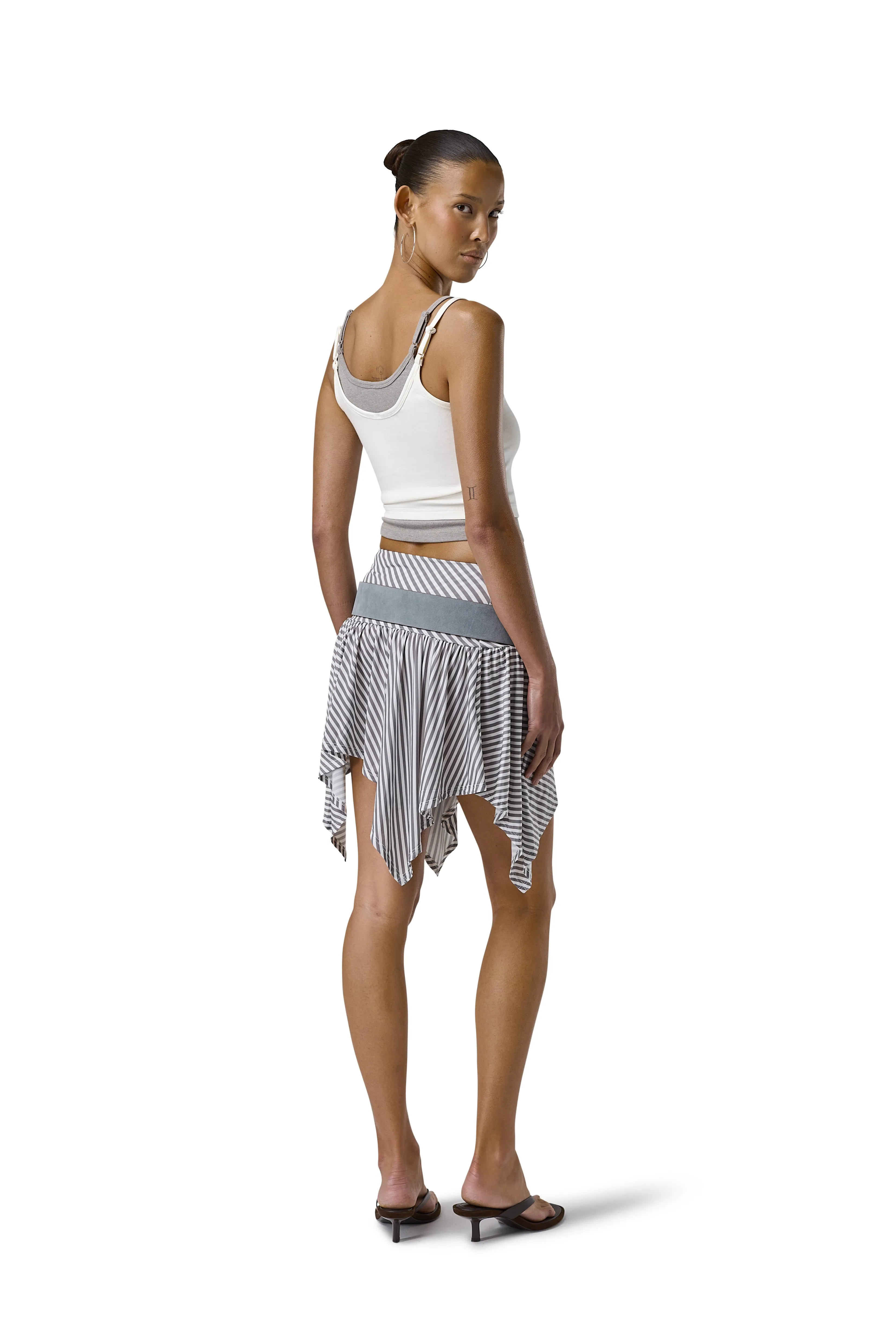 Huggie Layered Strappy Top in White sold by Sisters and Seekers product image thumbnail 4