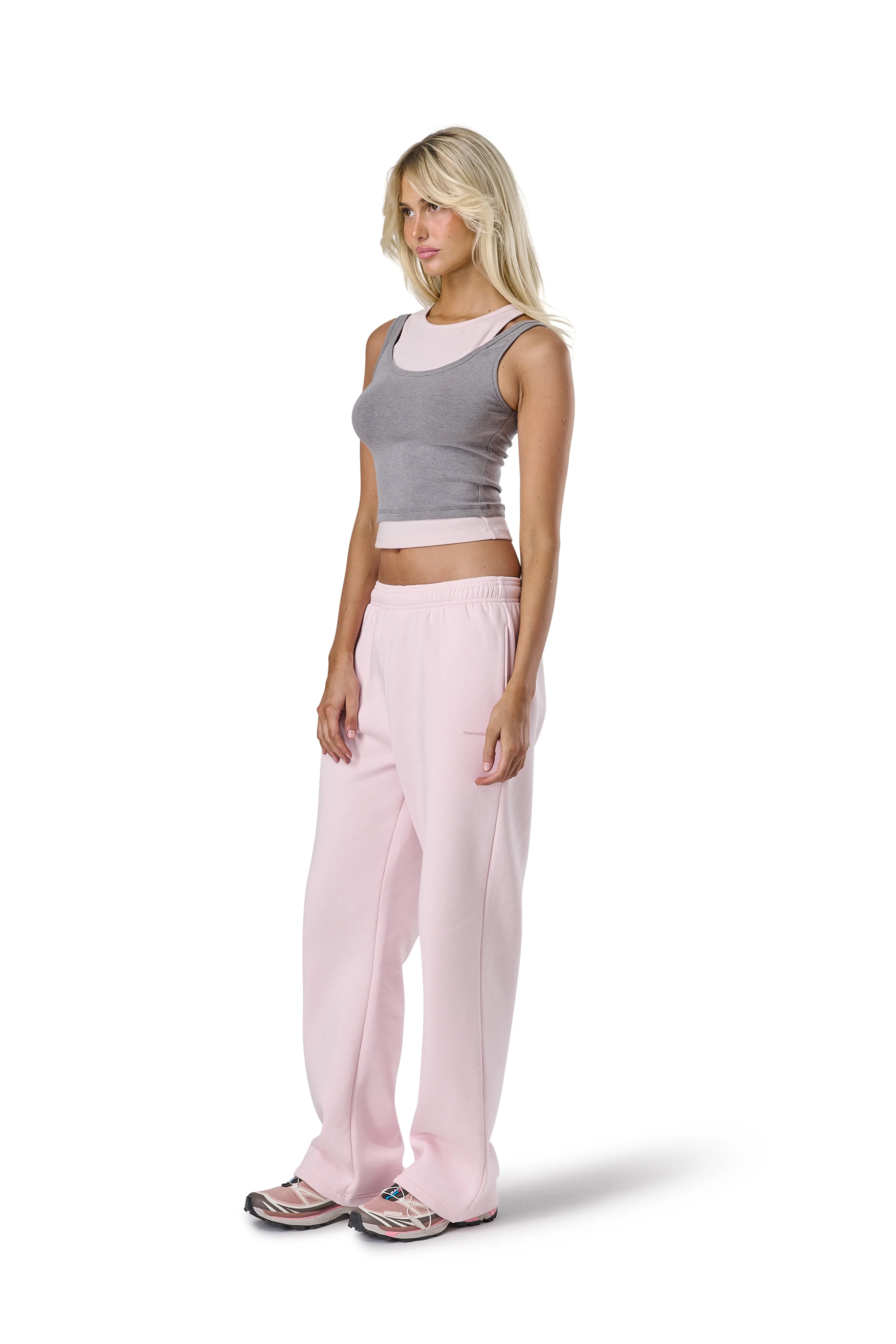 Trademark Wide Leg Sweatpants in Bunny sold by Sisters and Seekers product image thumbnail 4