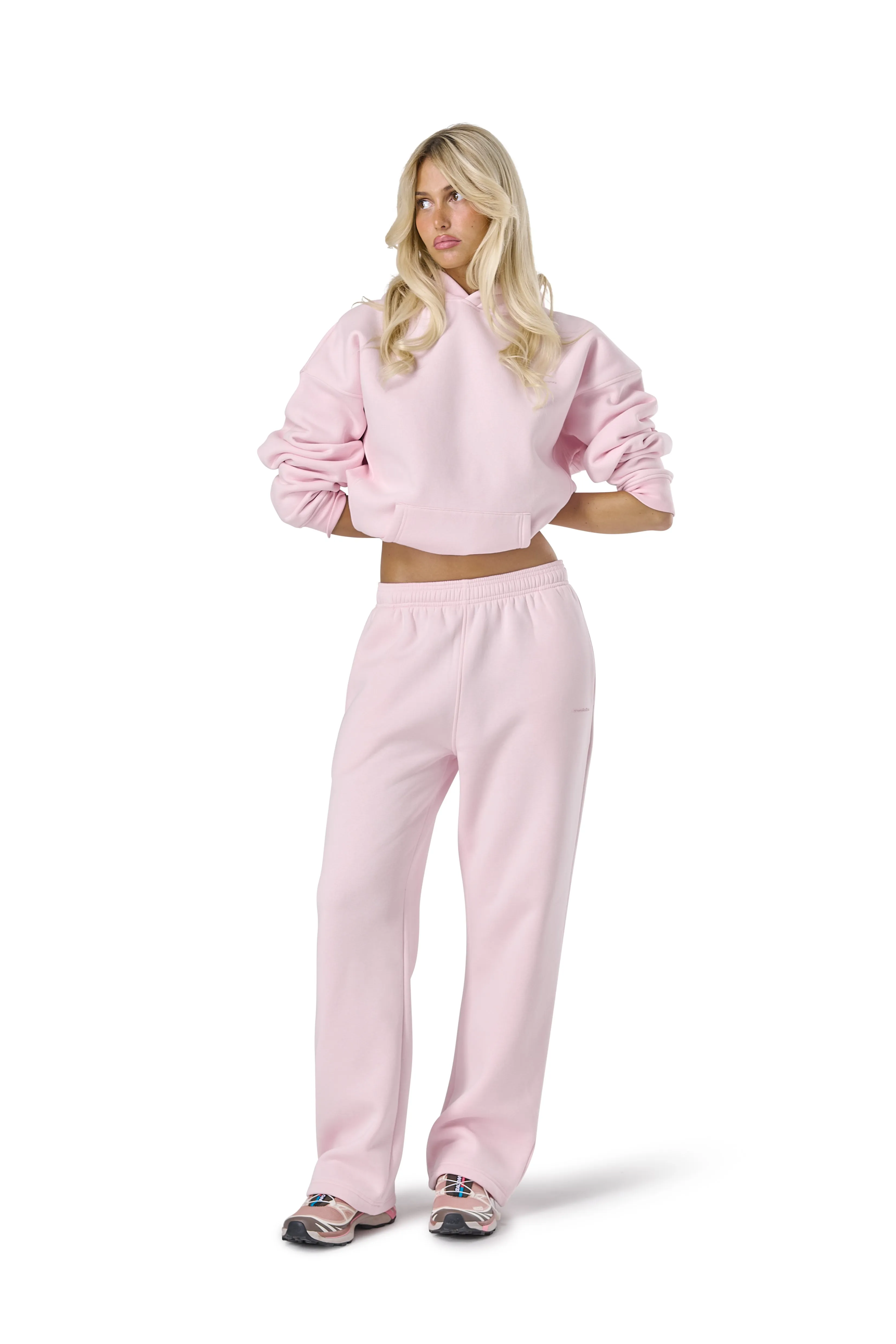 Trademark Wide Leg Sweatpants in Bunny sold by Sisters and Seekers product image thumbnail 5