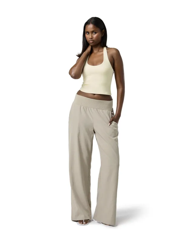 Sway Lightweight Pant in Sand sold by Sisters and Seekers