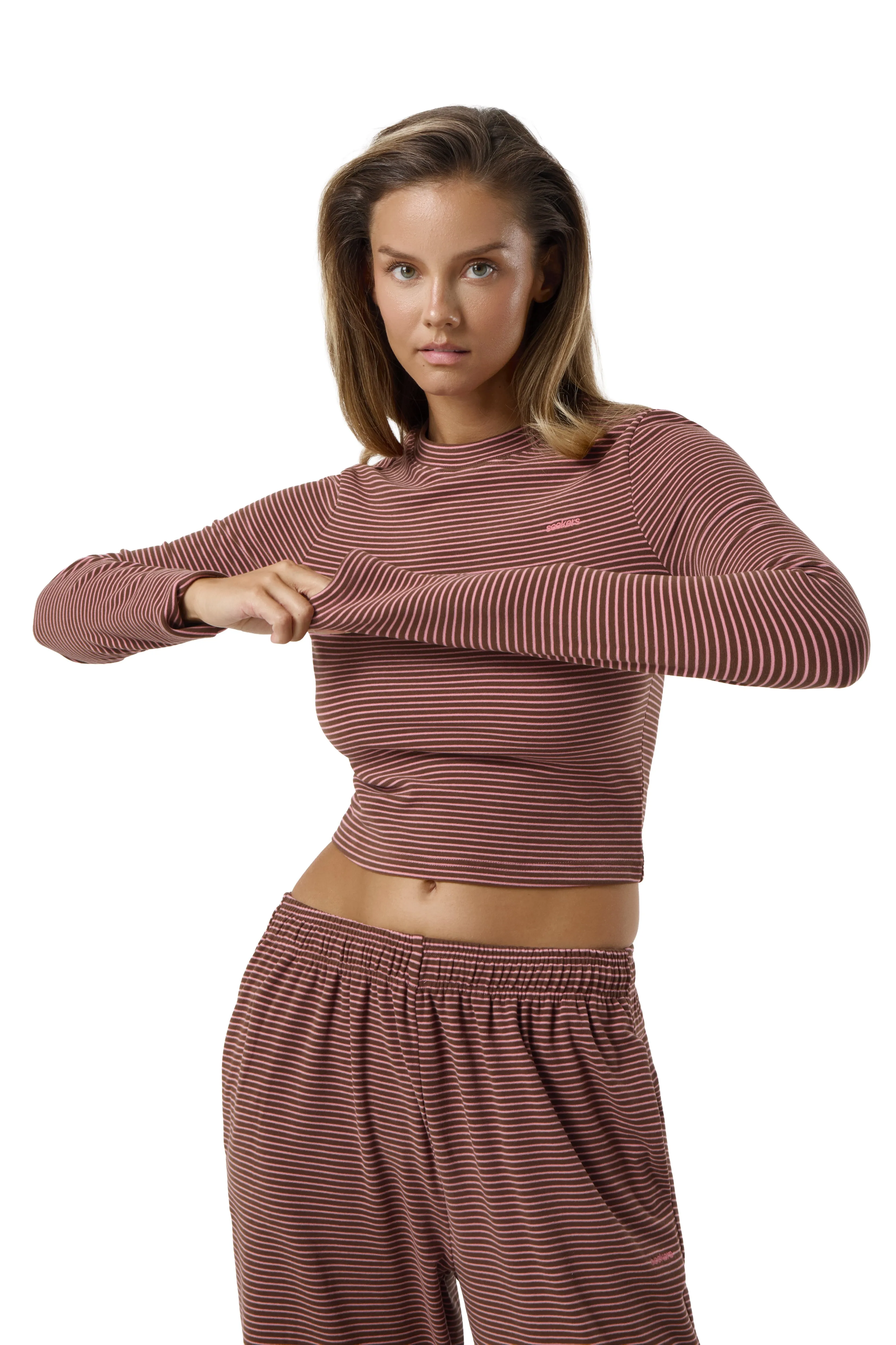 Wilbur Soft Longsleeve Top in Brown sold by Sisters and Seekers product image thumbnail 5