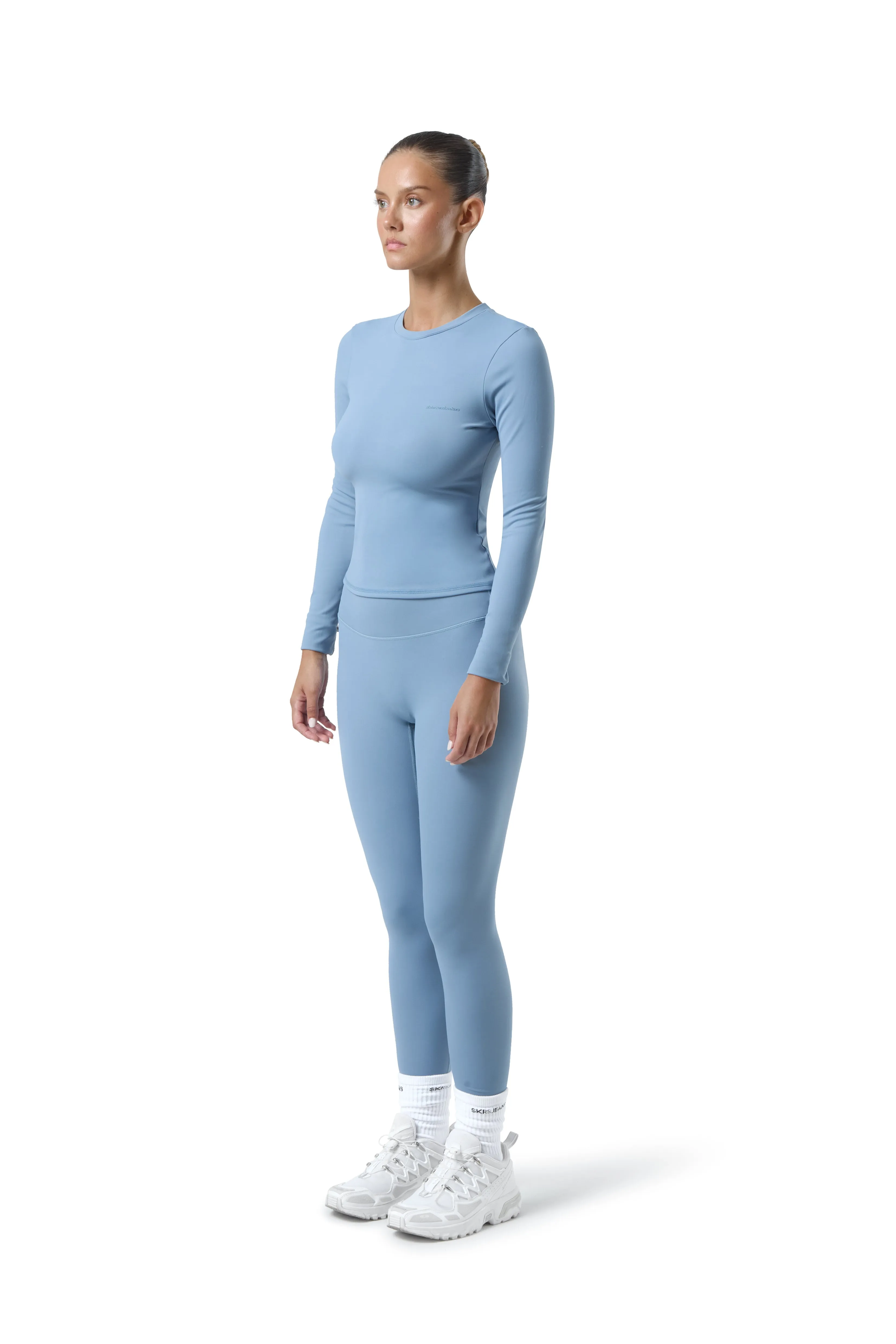 Soft Active Legging in Mid Blue sold by Sisters and Seekers