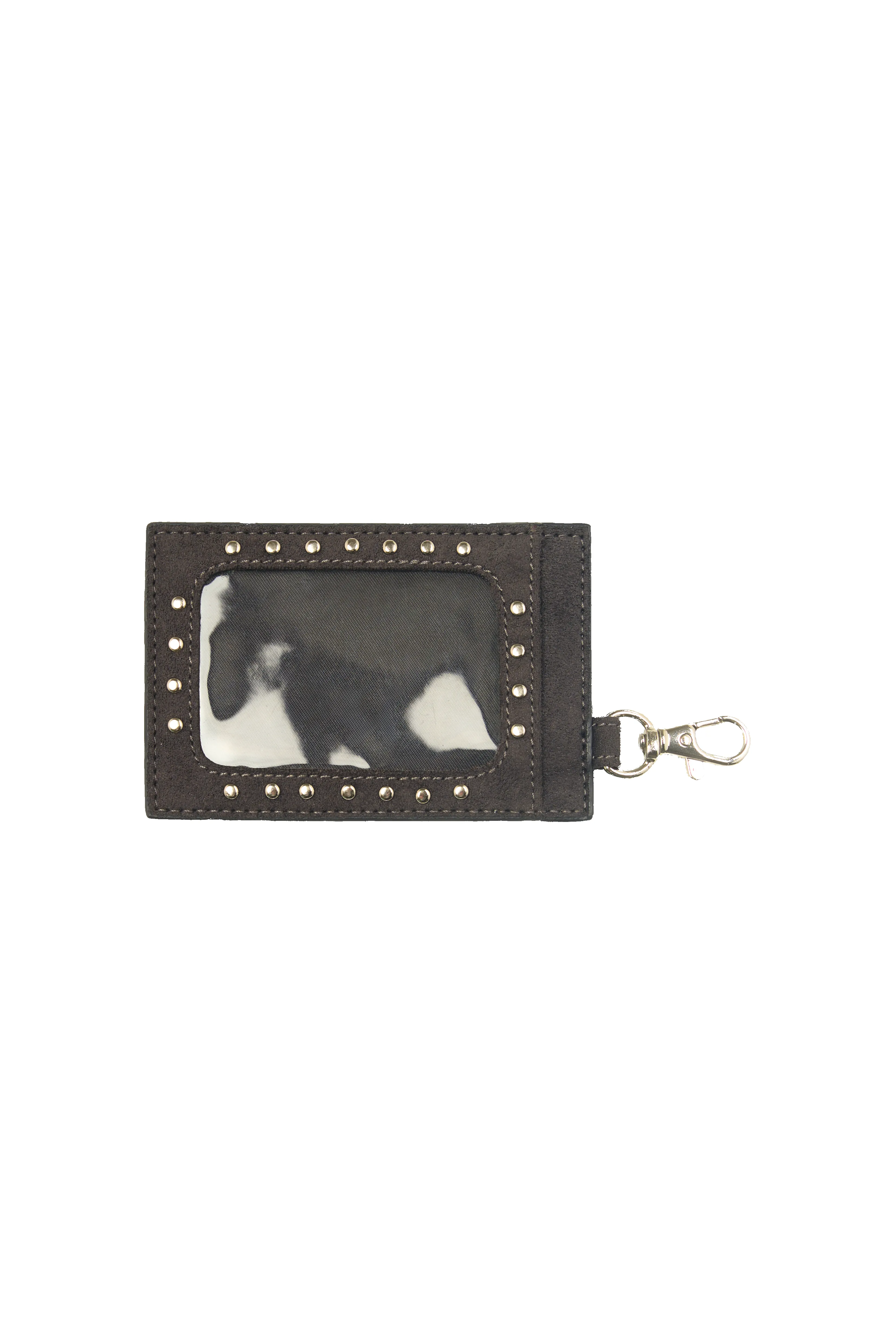 Martha Faux Suede Cardholder in Dark Grey sold by Sisters and Seekers product image thumbnail 2