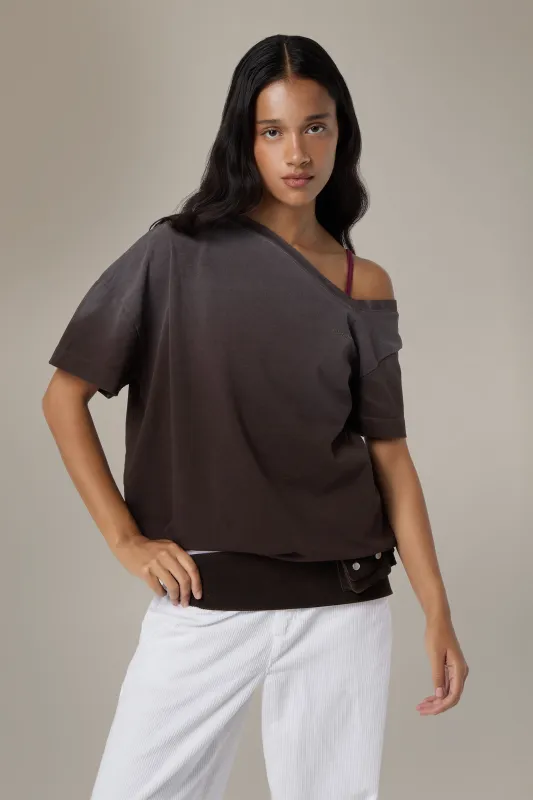 Florrie Asymmetric Oversized Tee made by Sisters and Seekers