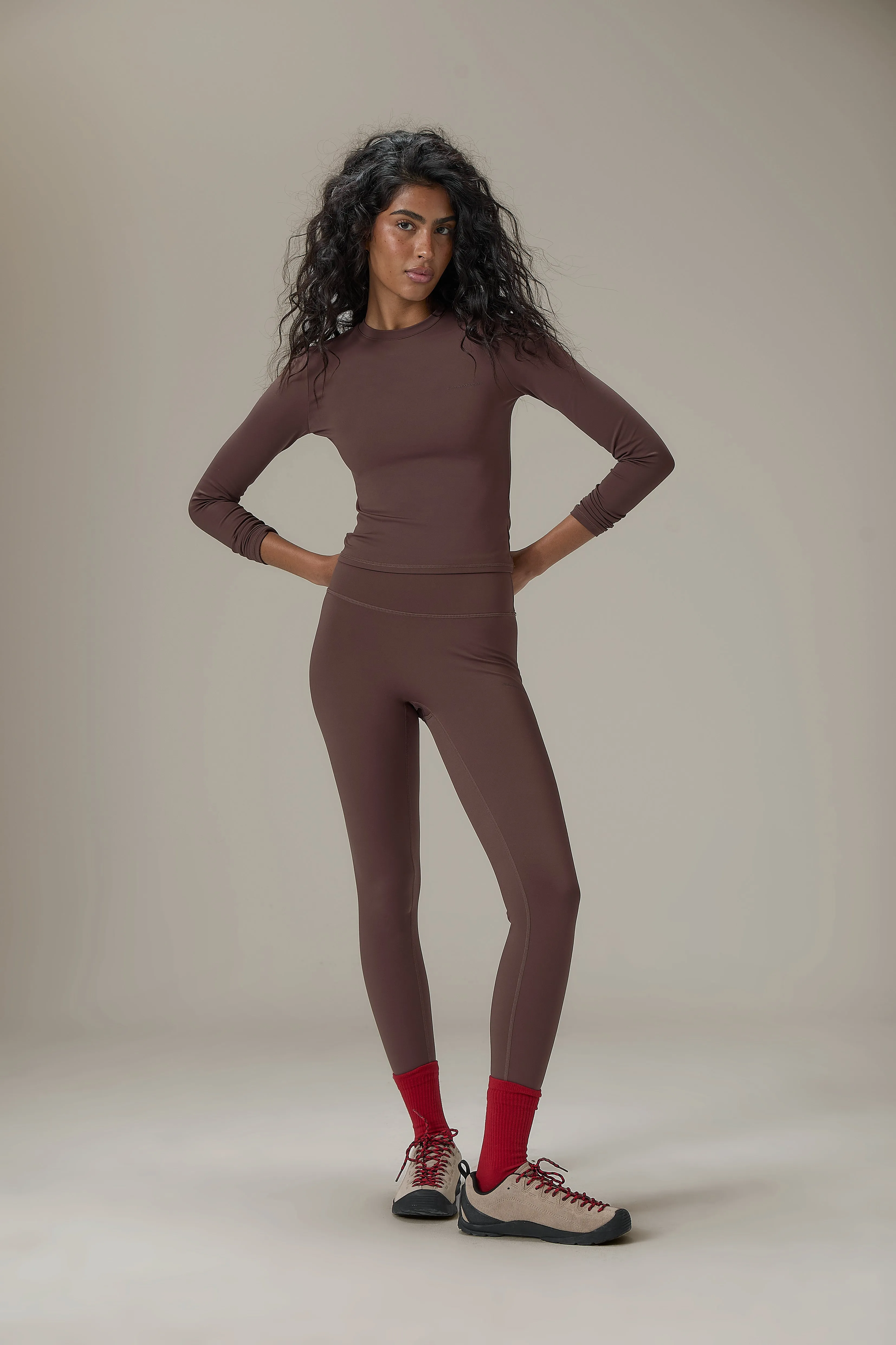 Soft Active Long Sleeve in Brown sold by Sisters and Seekers product image thumbnail 4