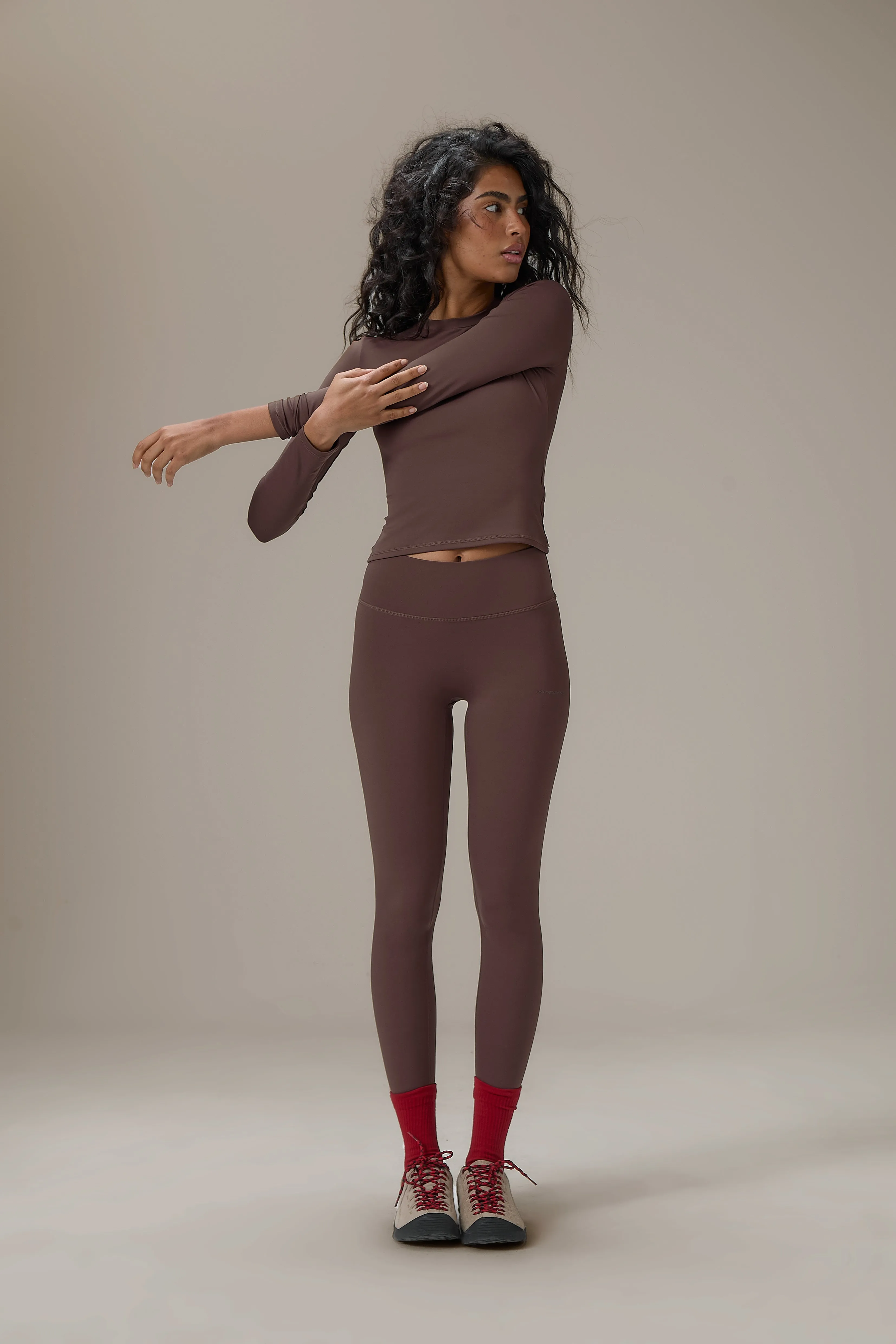 Soft Active Long Sleeve in Brown sold by Sisters and Seekers product image thumbnail 5