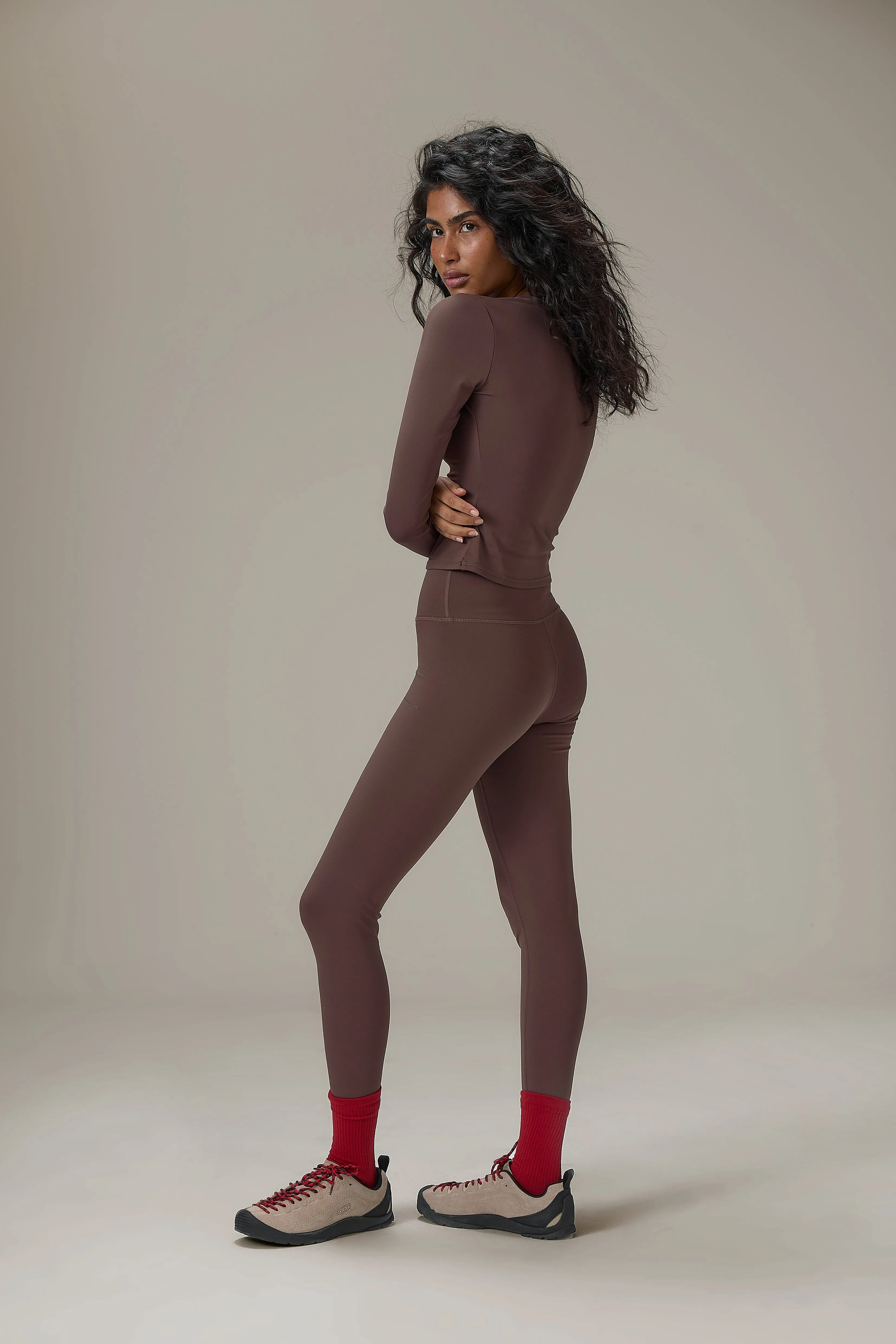 Soft Active Long Sleeve in Brown sold by Sisters and Seekers product image thumbnail 2