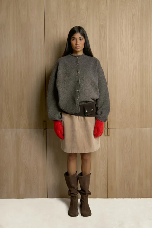 Jones Cardigan in Chocolate Brown sold by Sisters and Seekers