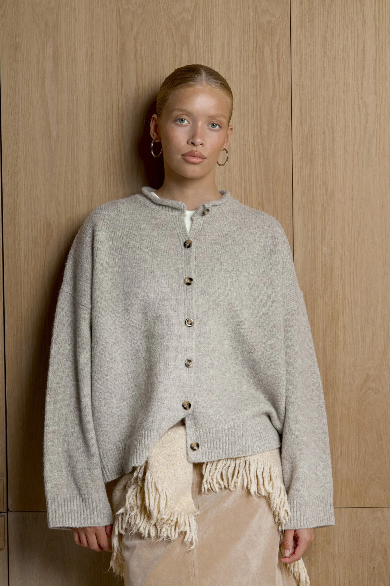 Jones Cardigan in Hazel Beige sold by Sisters and Seekers product image thumbnail 2