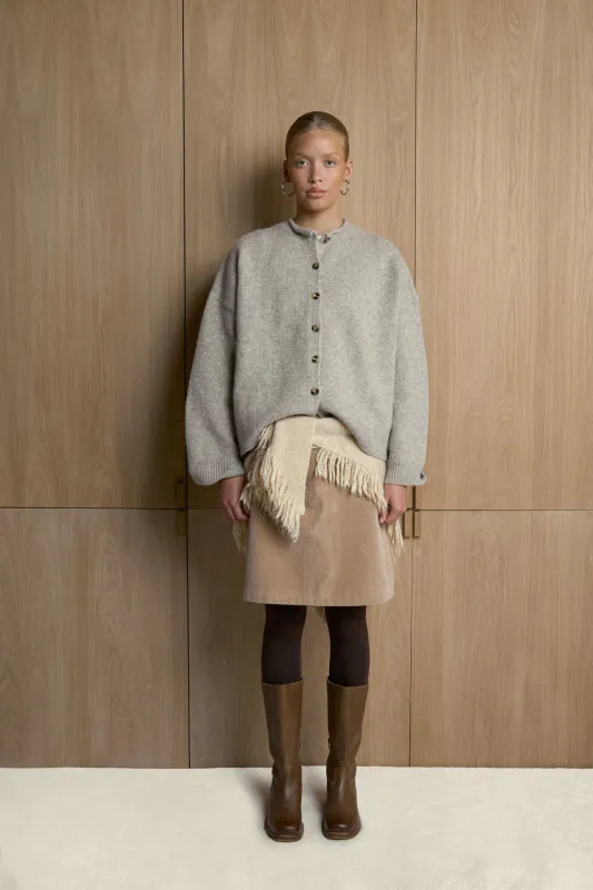 Jones Cardigan in Hazel Beige sold by Sisters and Seekers