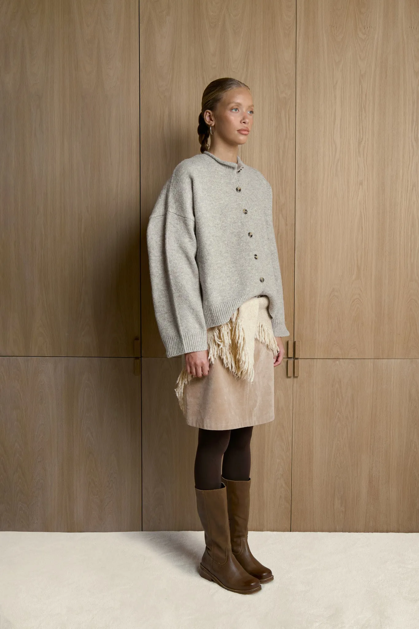 Jones Cardigan in Hazel Beige sold by Sisters and Seekers product image thumbnail 3