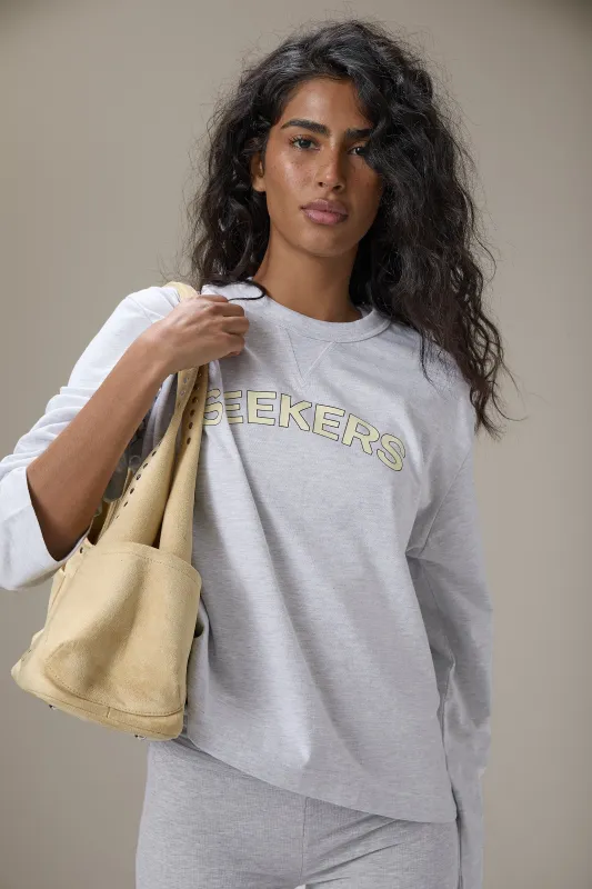 Dylan Oversized Long Sleeve Graphic Tee sold by Sisters and Seekers