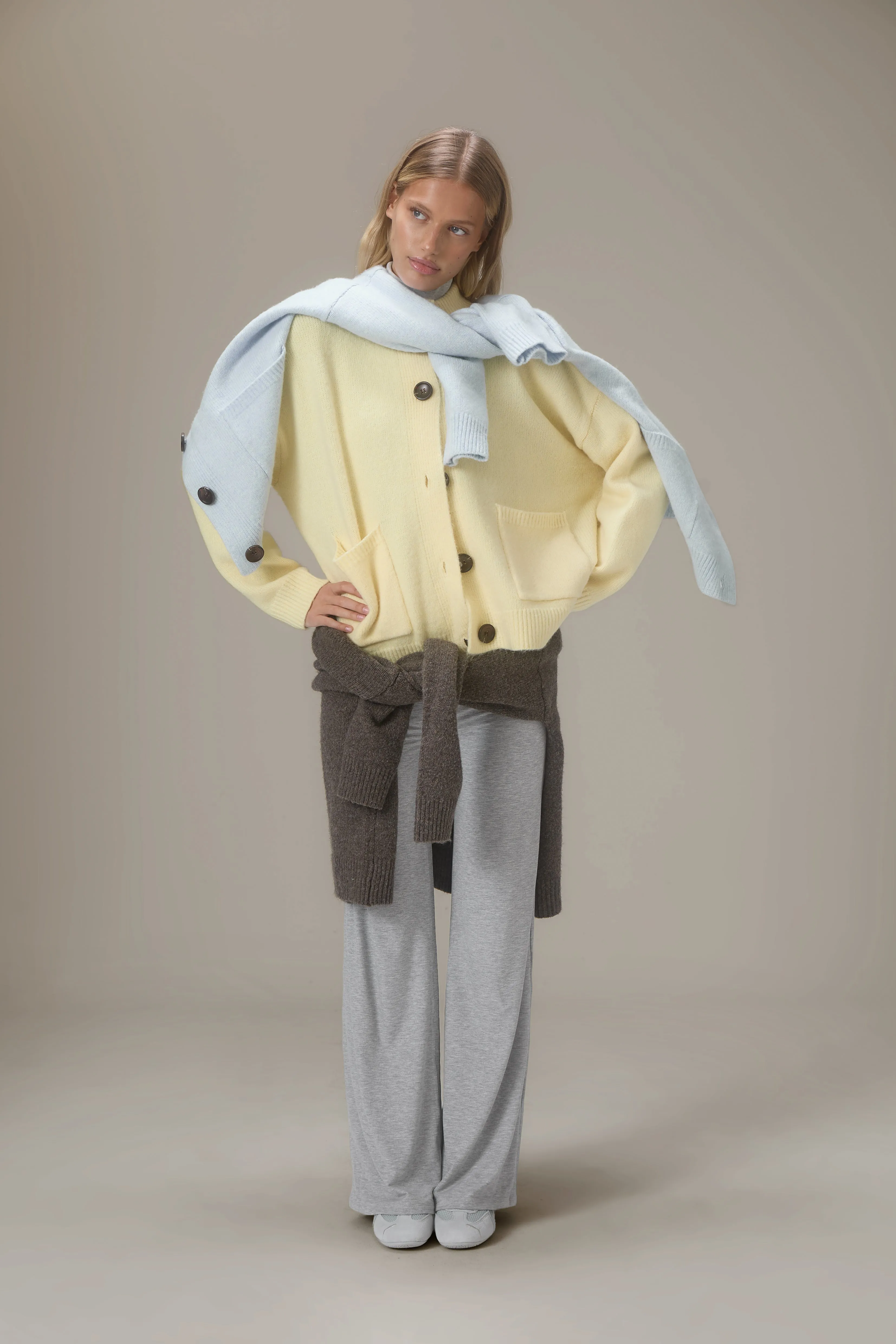 Eccles Button Cardigan in Butter Yellow sold by Sisters and Seekers product image thumbnail 5