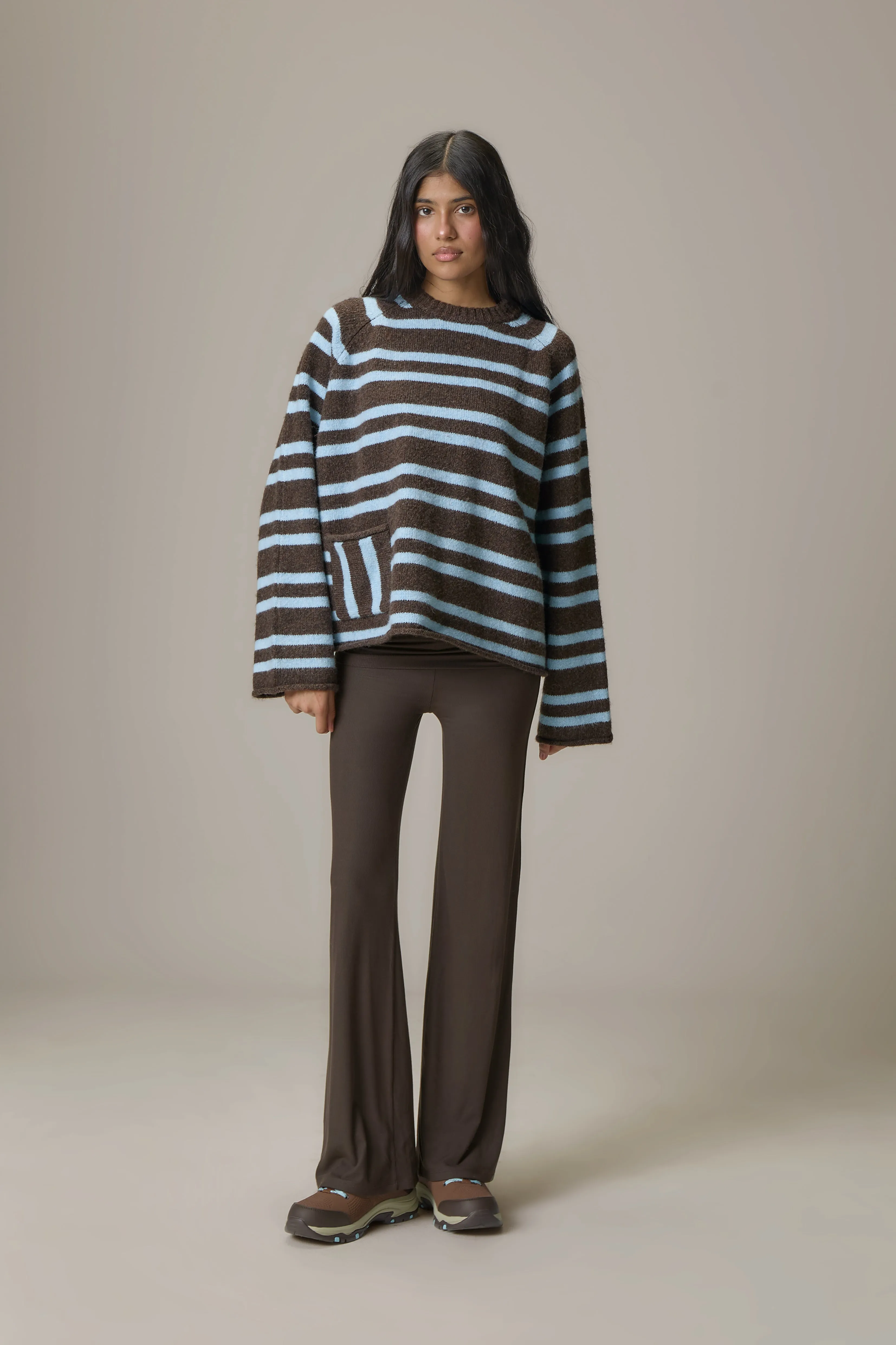 Jumble Stripe Knit Jumper sold by Sisters and Seekers