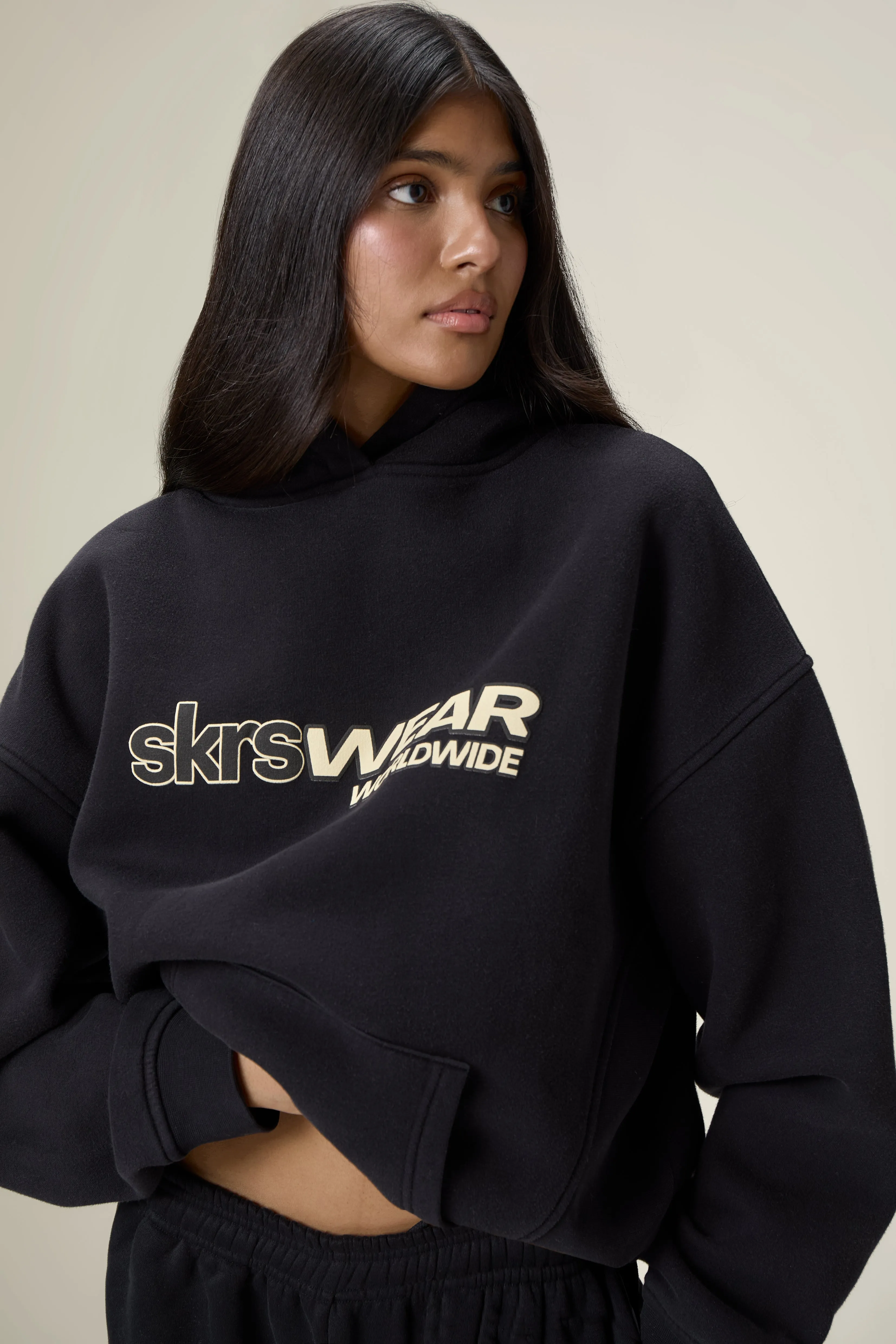 Seekers Wear Hoodie in Washed Black sold by Sisters and Seekers product image thumbnail 4