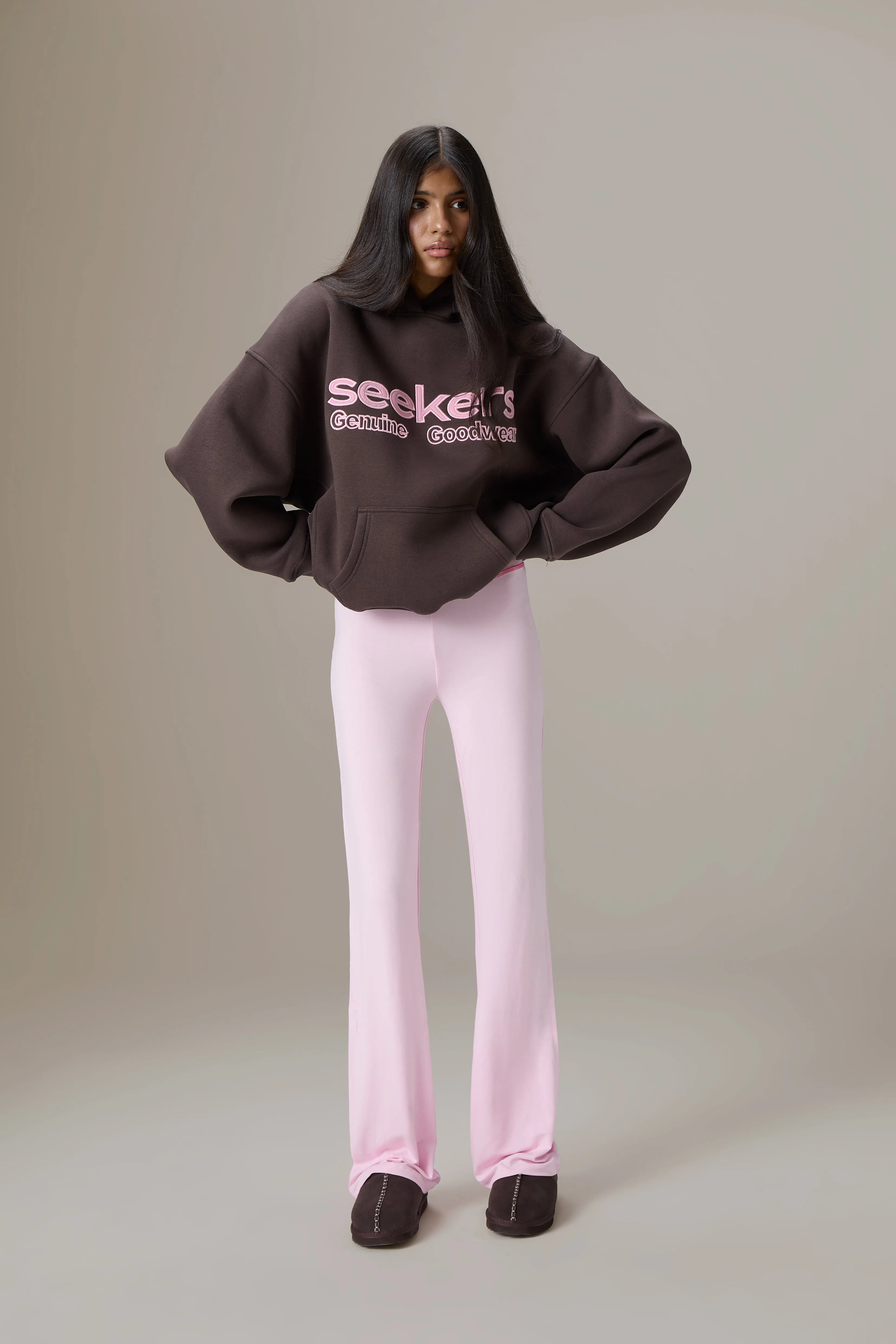 Seekers Goodwear Hoodie in Chocolate Brown sold by Sisters and Seekers
