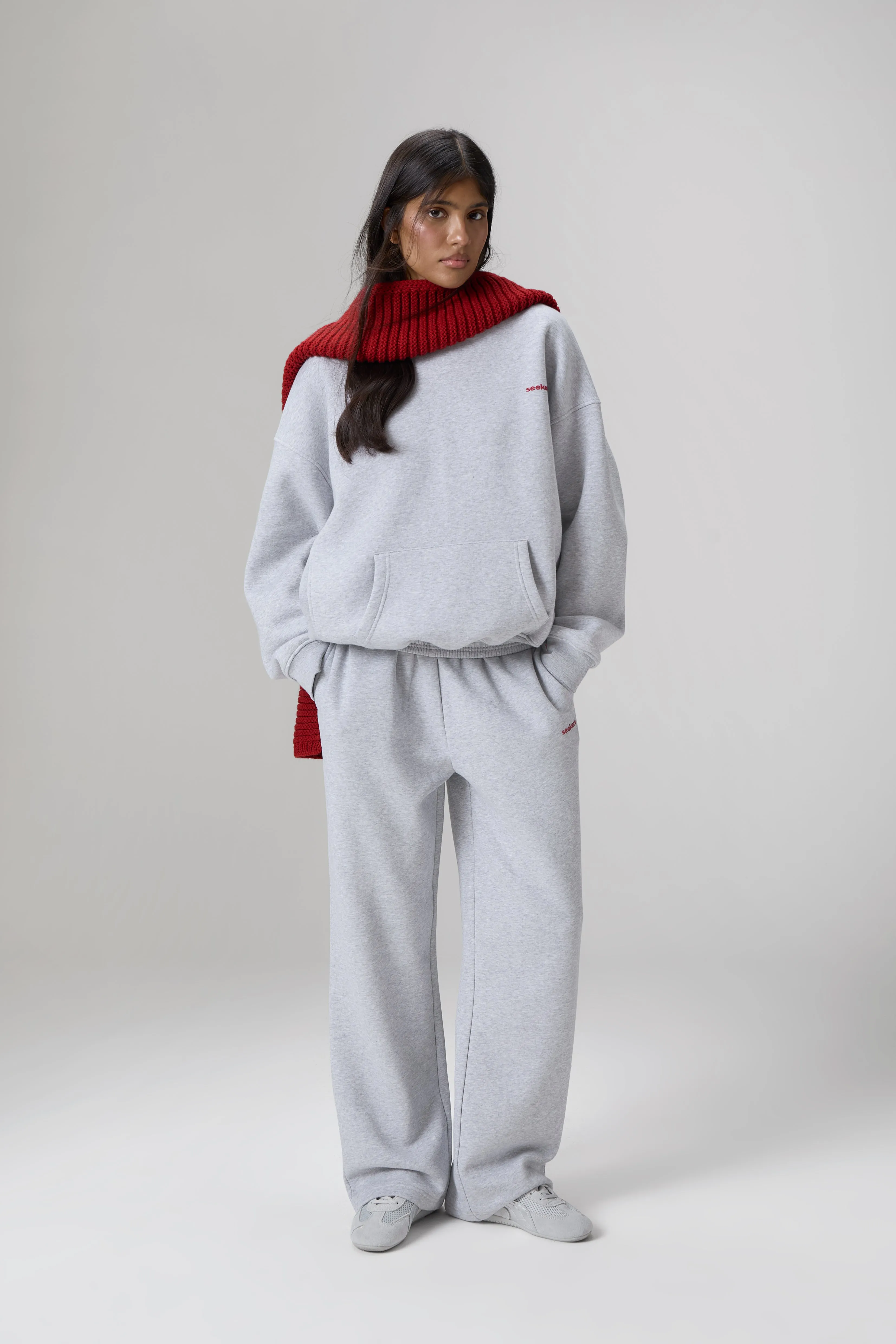 Seekers Classic Wide Leg Sweatpants in Grey Melange sold by Sisters and Seekers product image thumbnail 5