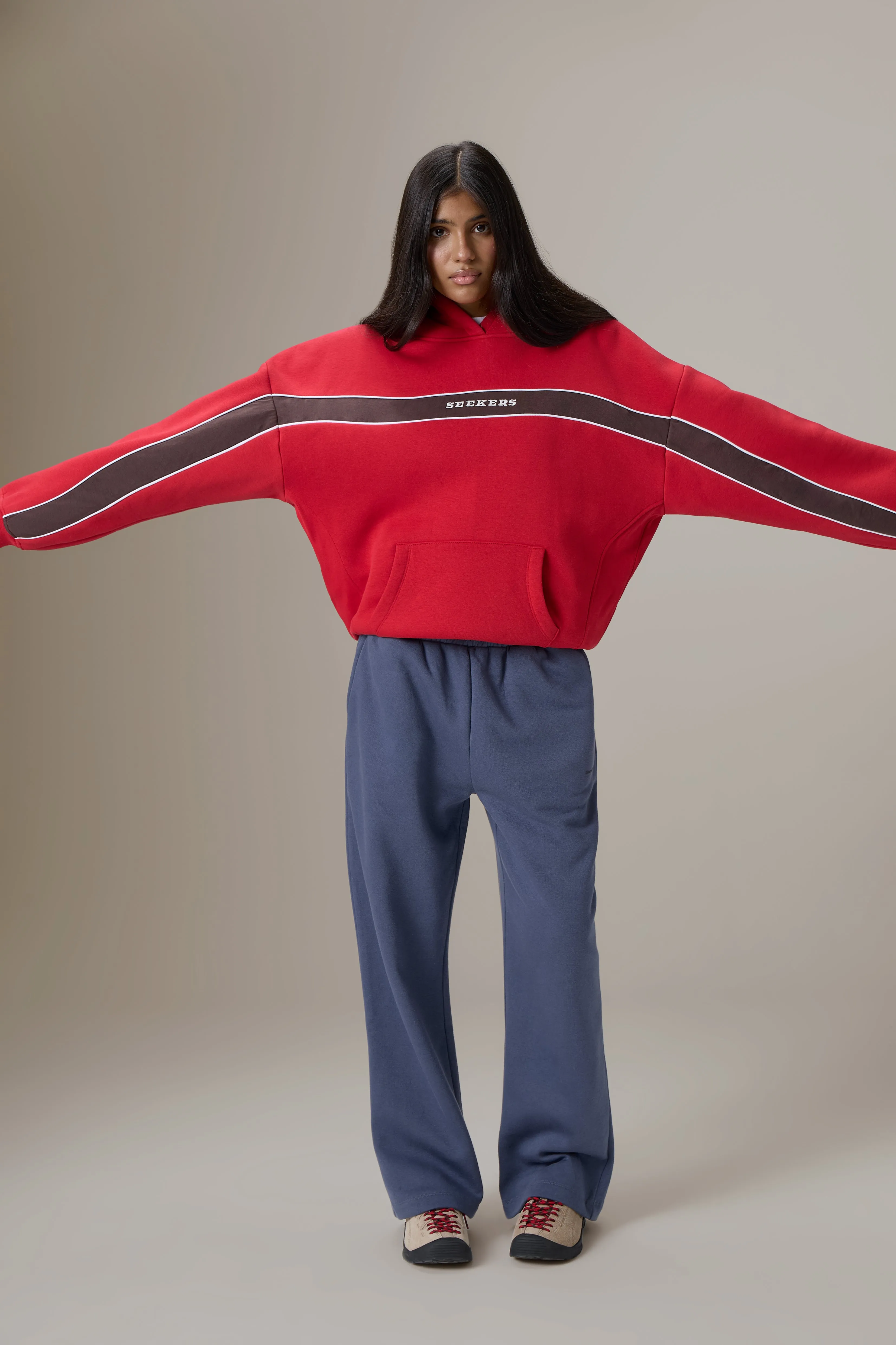 Seekers Speedway Hoodie in Red sold by Sisters and Seekers product image thumbnail 5