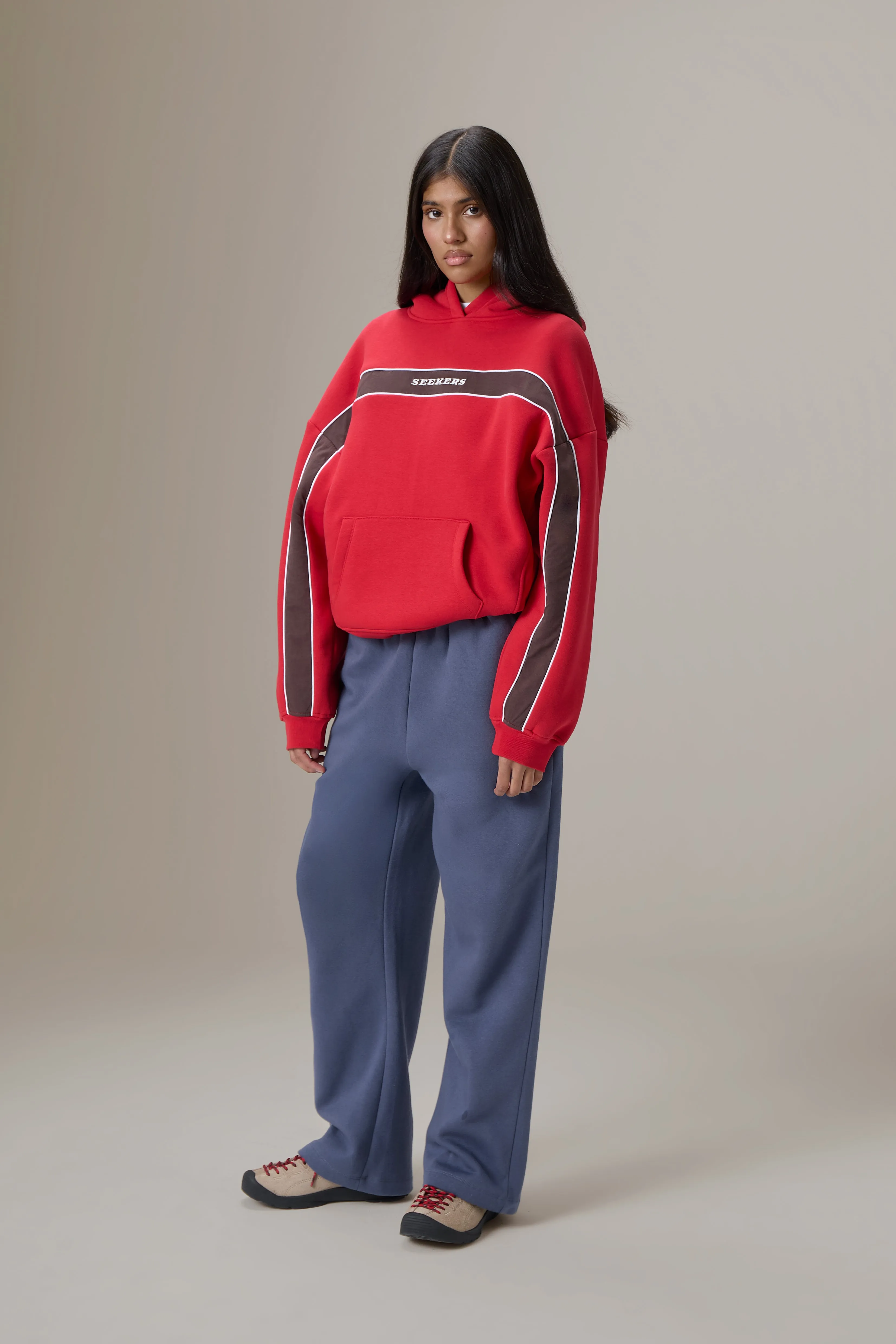 Seekers Speedway Hoodie in Red sold by Sisters and Seekers