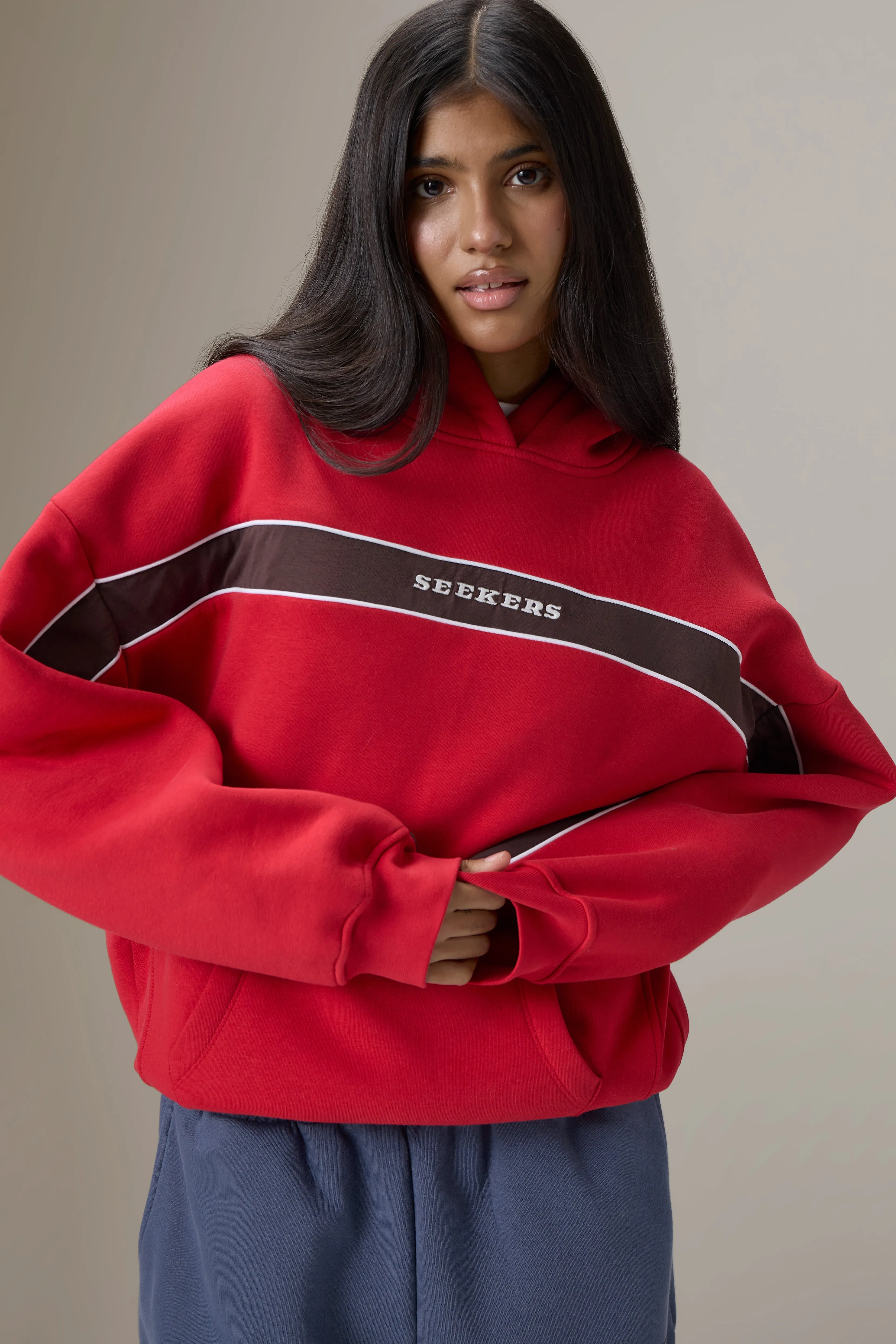 Seekers Speedway Hoodie in Red sold by Sisters and Seekers product image thumbnail 3