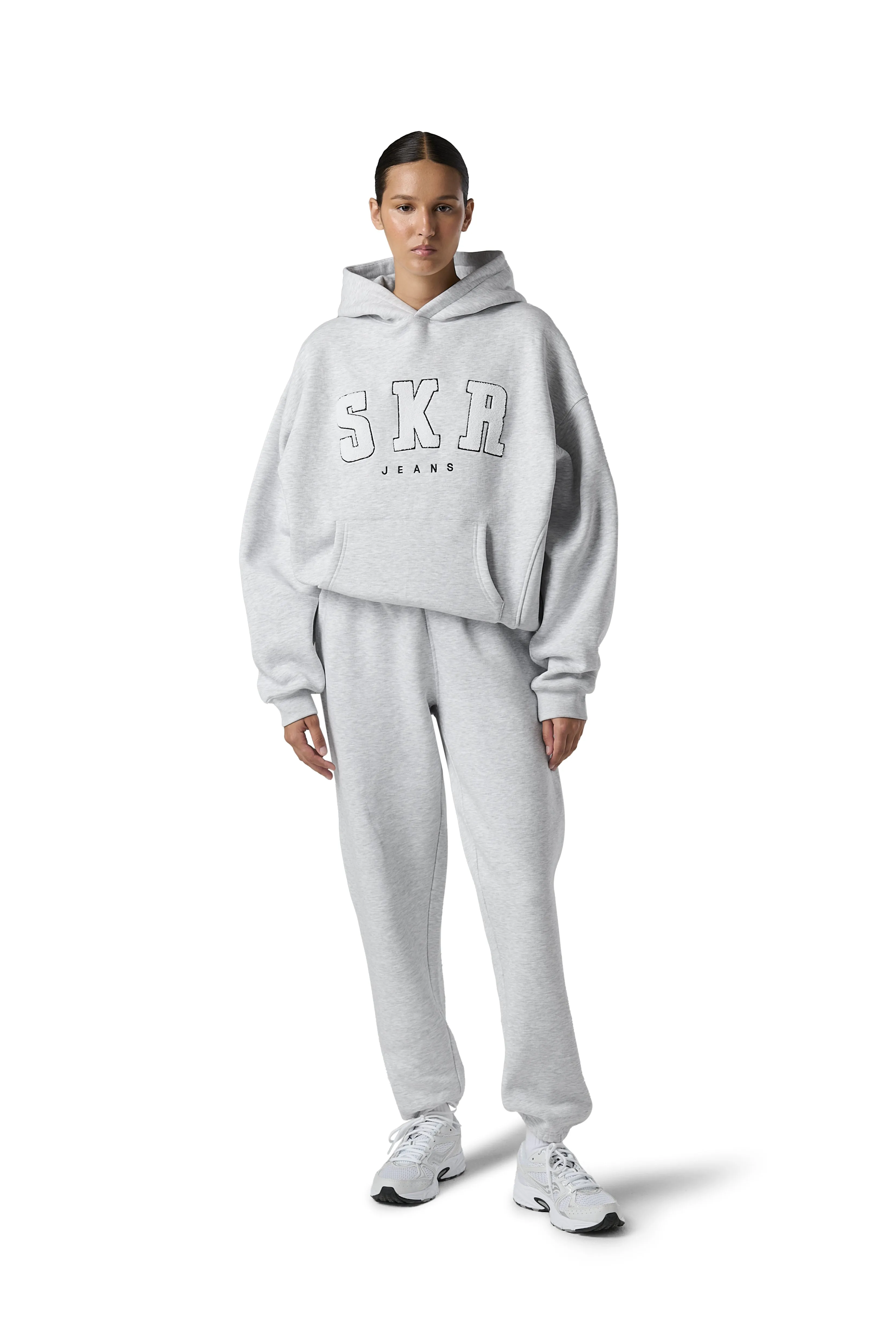 Official SKR Logo Hoodie in Passive sold by Sisters and Seekers