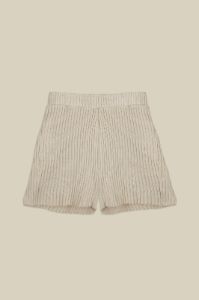 "CUB" Knit Shorts in Natural sold by Sisters and Seekers