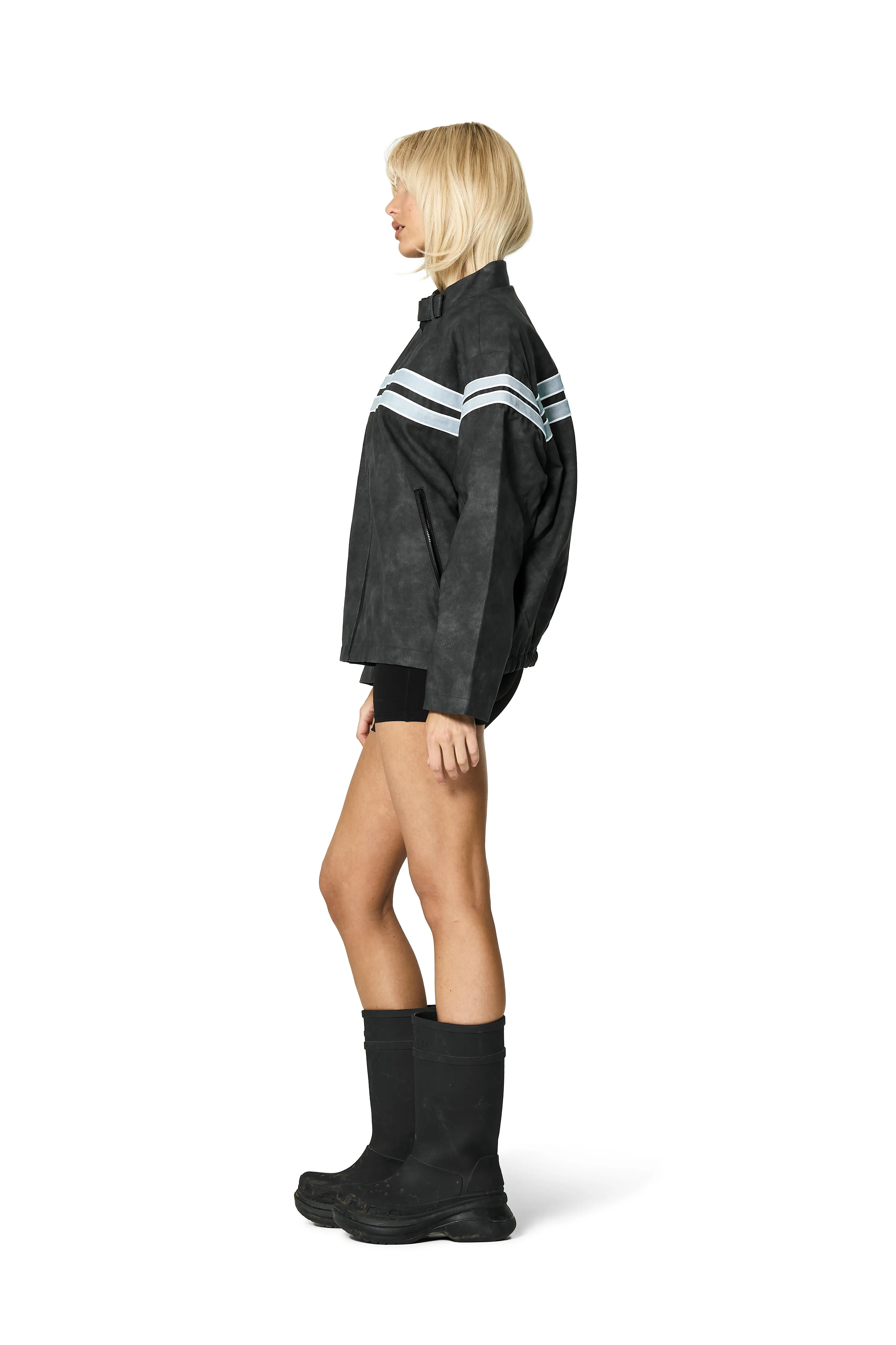 Faith Vegan Biker Jacket sold by Sisters and Seekers product image thumbnail 2