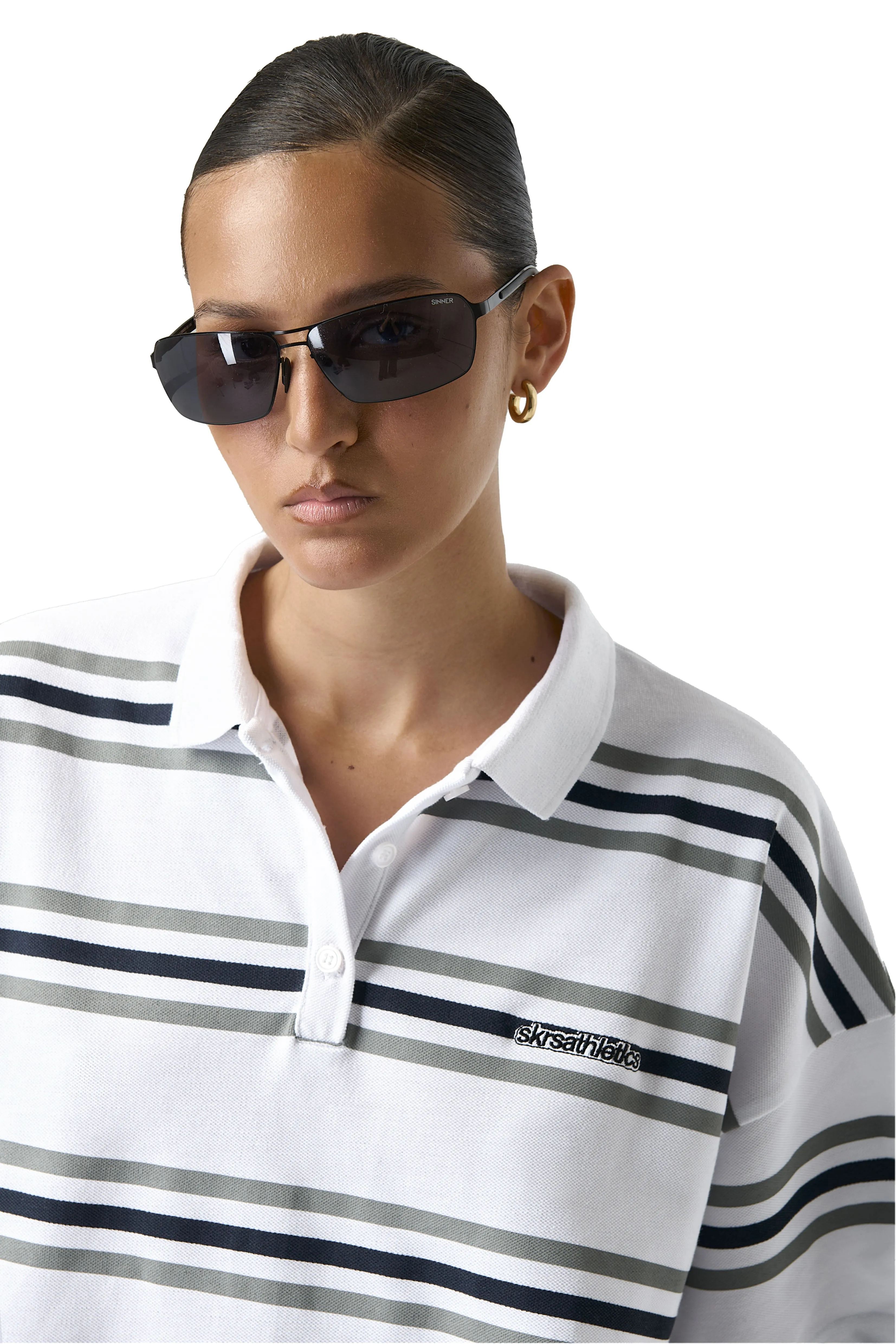 Easy Striped Oversized Polo sold by Sisters and Seekers product image thumbnail 5