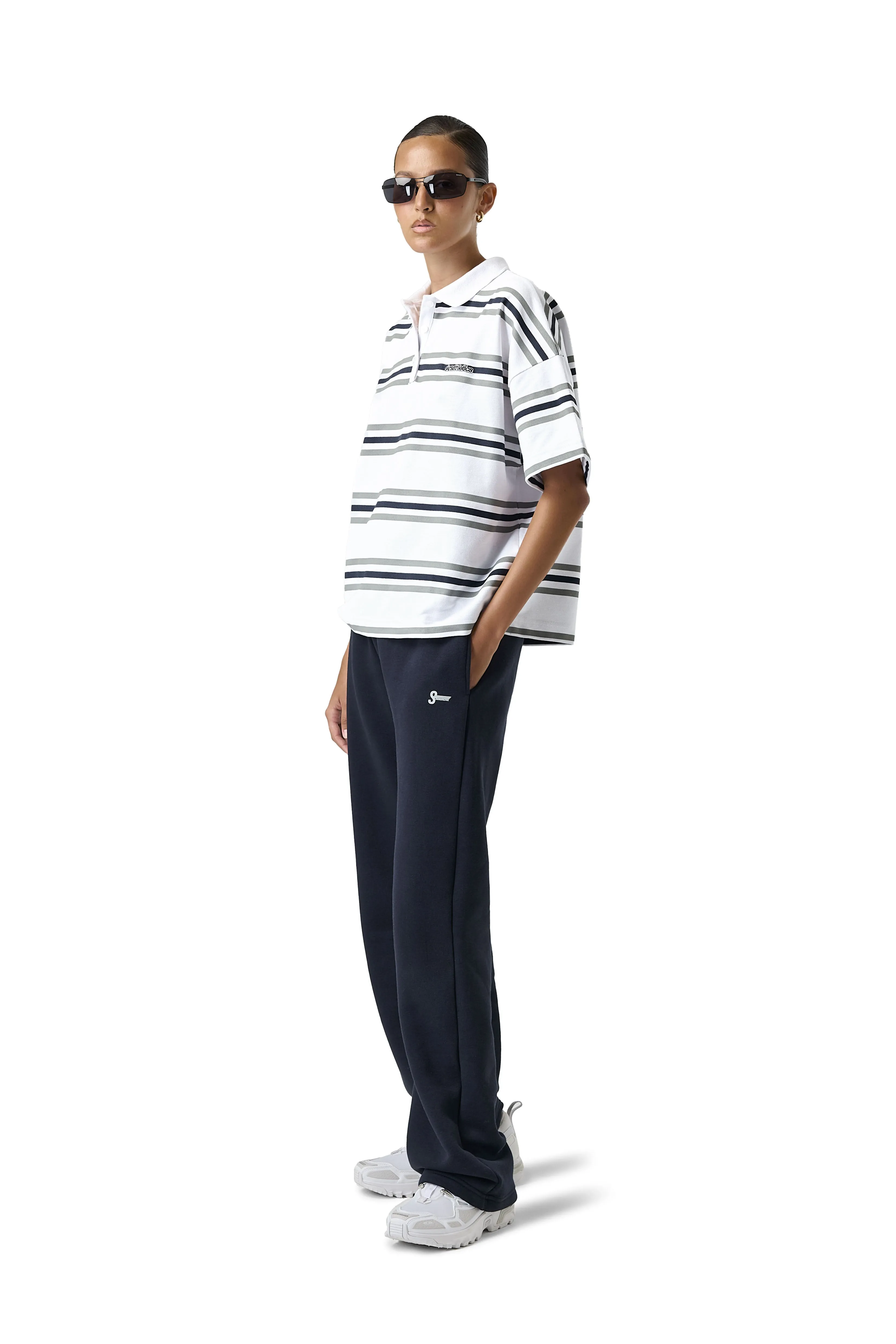 Easy Striped Oversized Polo sold by Sisters and Seekers product image thumbnail 2