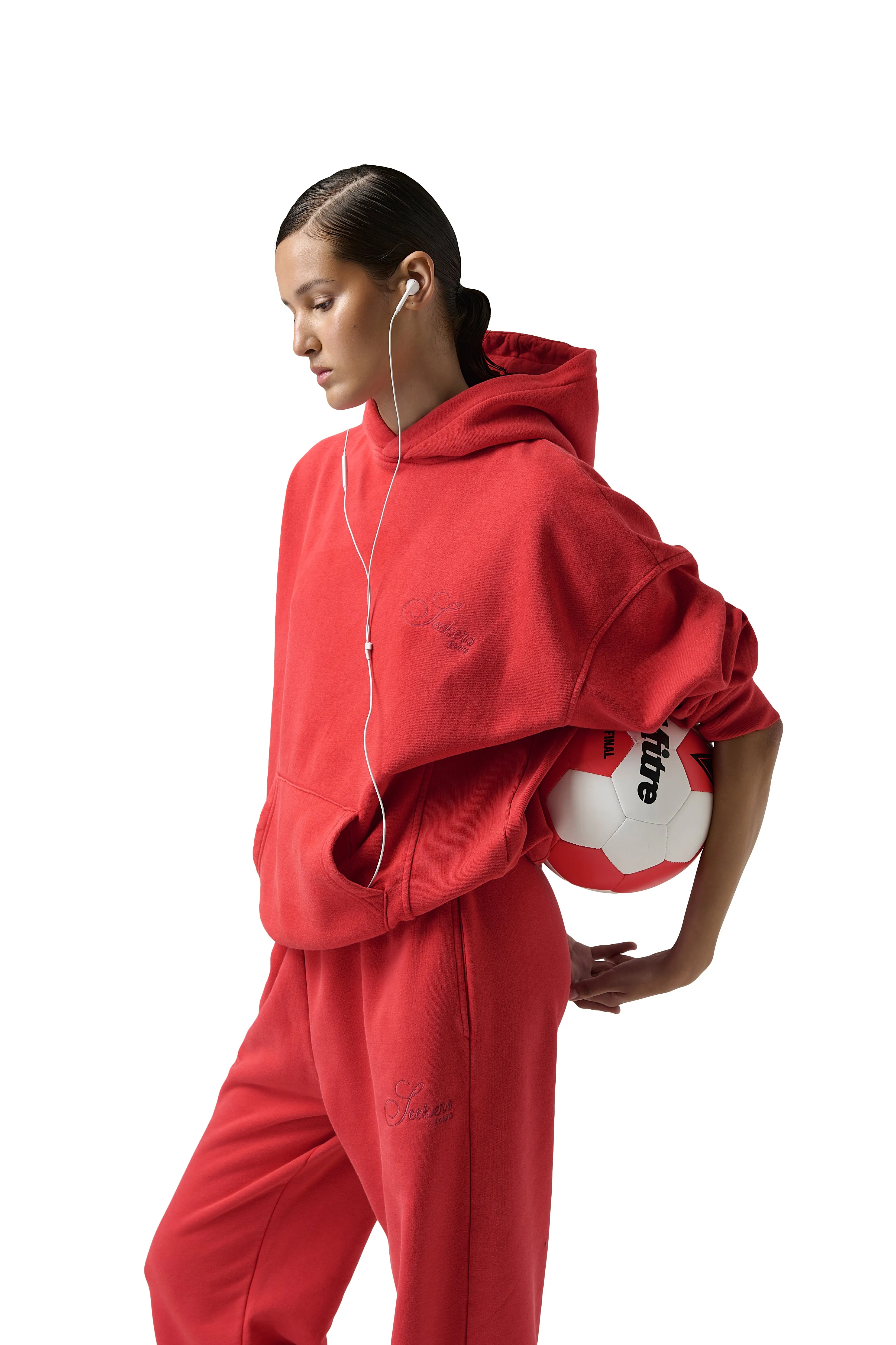 Seekers Classic Washed Hoodie in Jam sold by Sisters and Seekers product image thumbnail 5