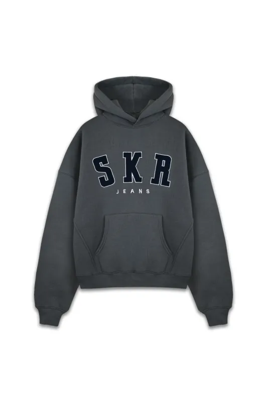 Official SKR Logo Hoodie in Fume sold by Sisters and Seekers