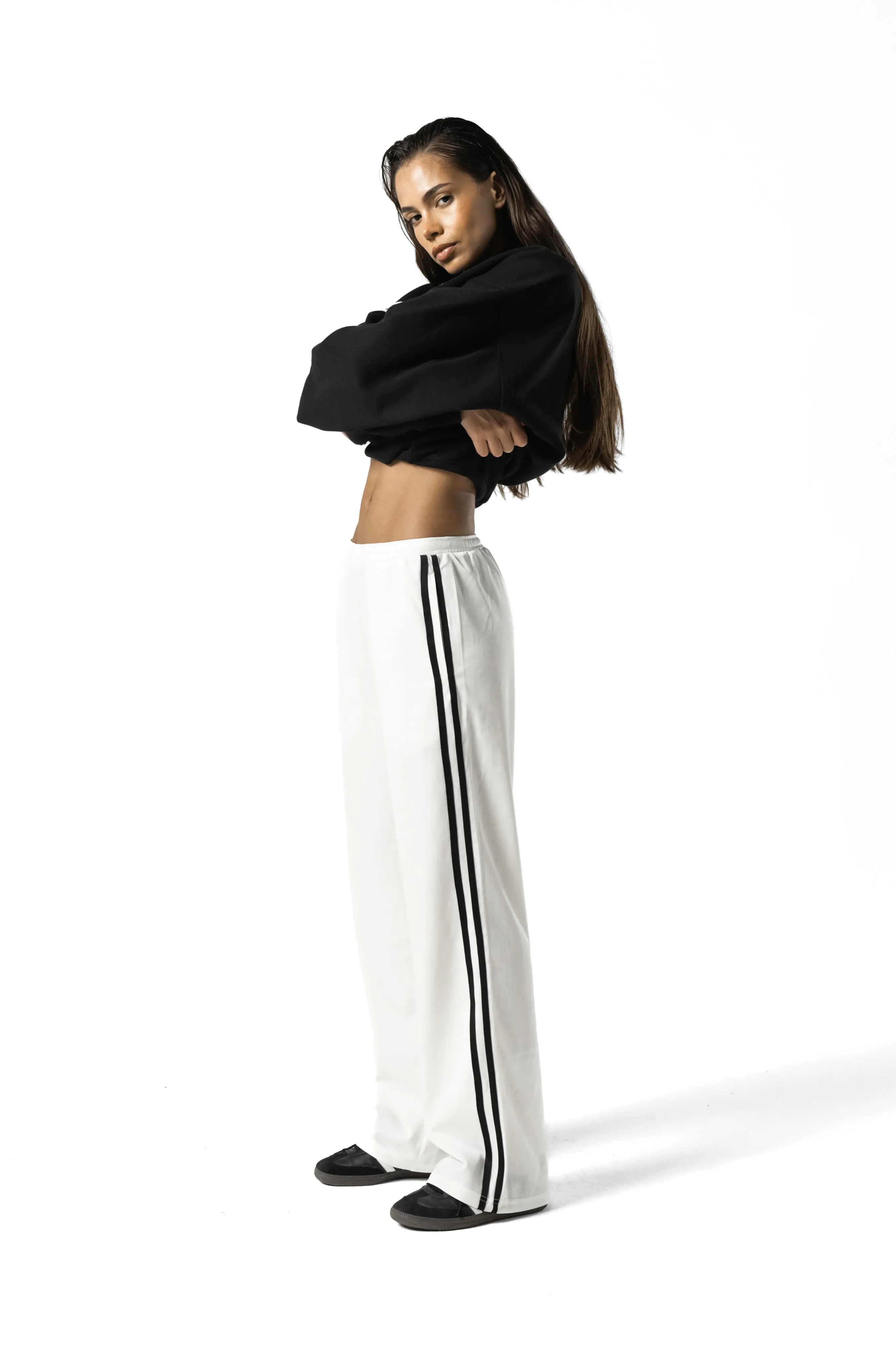 Elite Athletic Tracksuit Pants in Cream sold by Sisters and Seekers