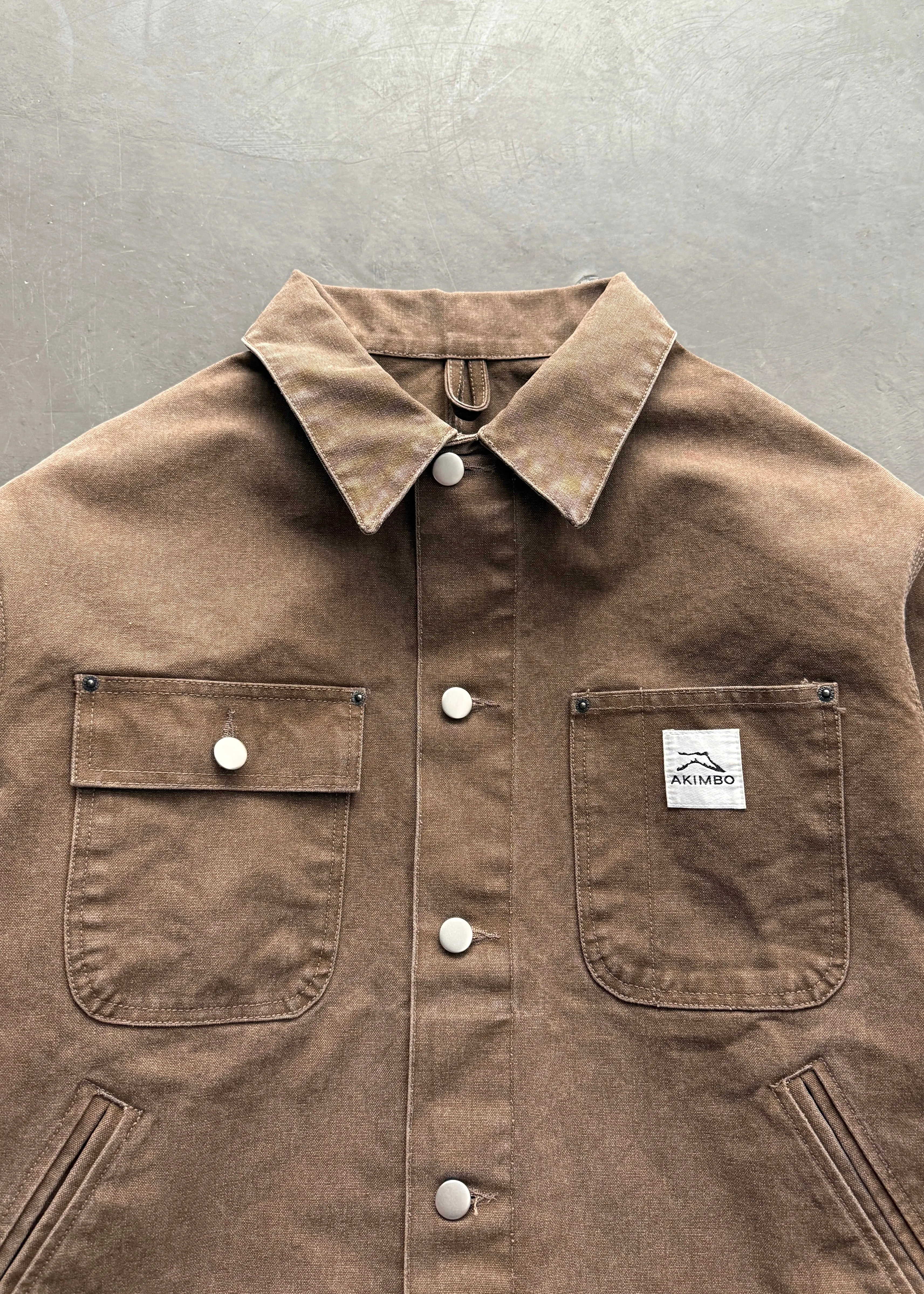 CROPPED CHORE JACKET - BROWN sold by Akimbo product image thumbnail 3