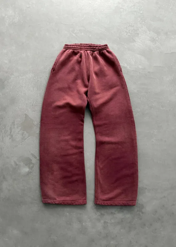 STRAIGHT-LEG SWEATPANTS - FADED WINE sold by Akimbo