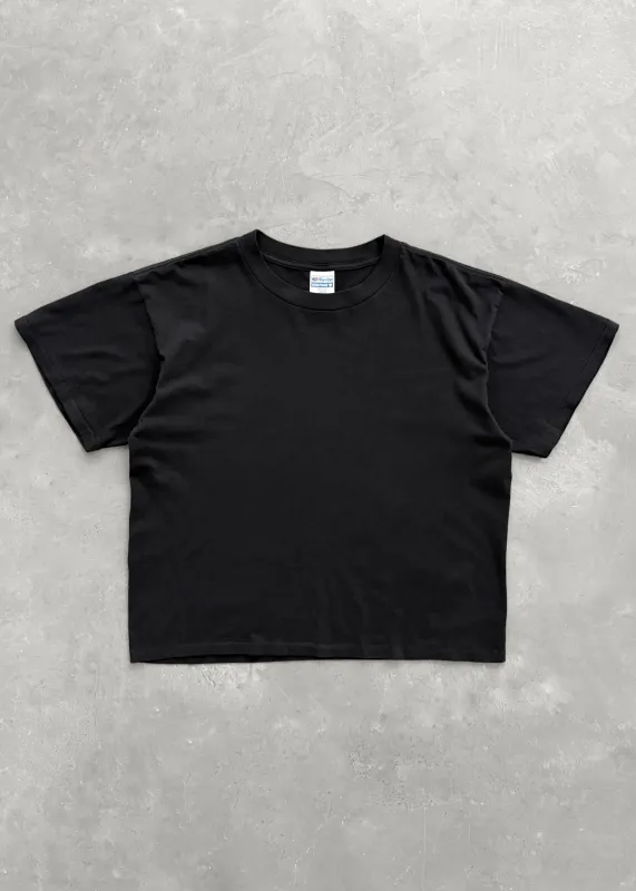 “CHAIN-PEEKER” MID-WEIGHT TEE - BLACK sold by Akimbo