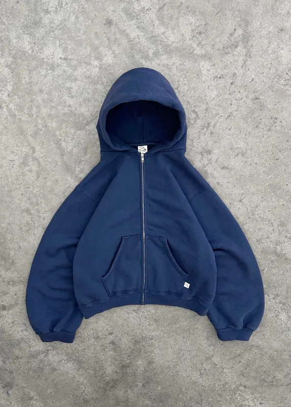 ZIP-UP HOODIE - NAVY sold by Akimbo