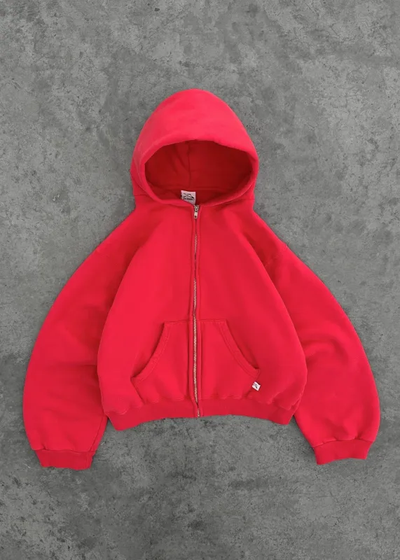 ZIP-UP HOODIE - STRAWBERRY RED made by Akimbo