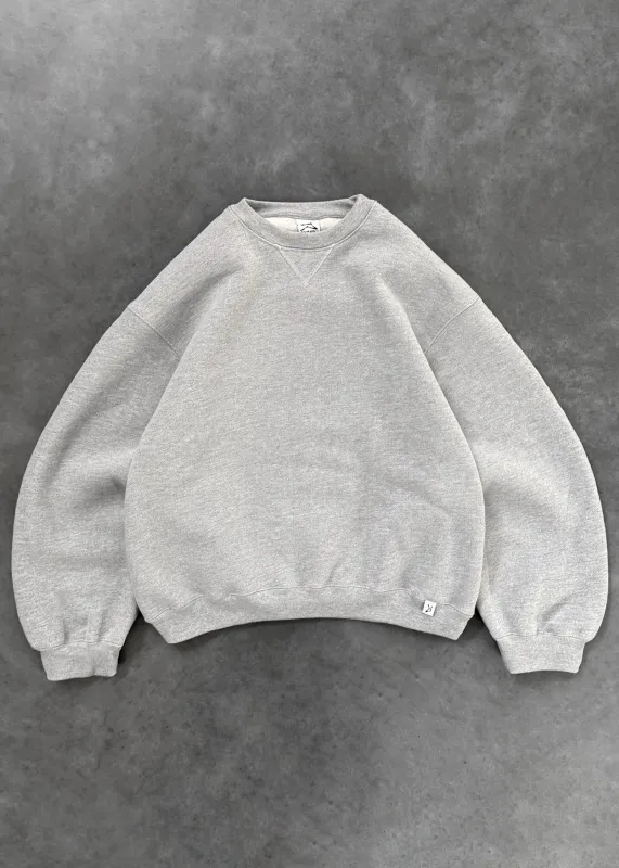 CREWNECK - HEATHER GREY sold by Akimbo