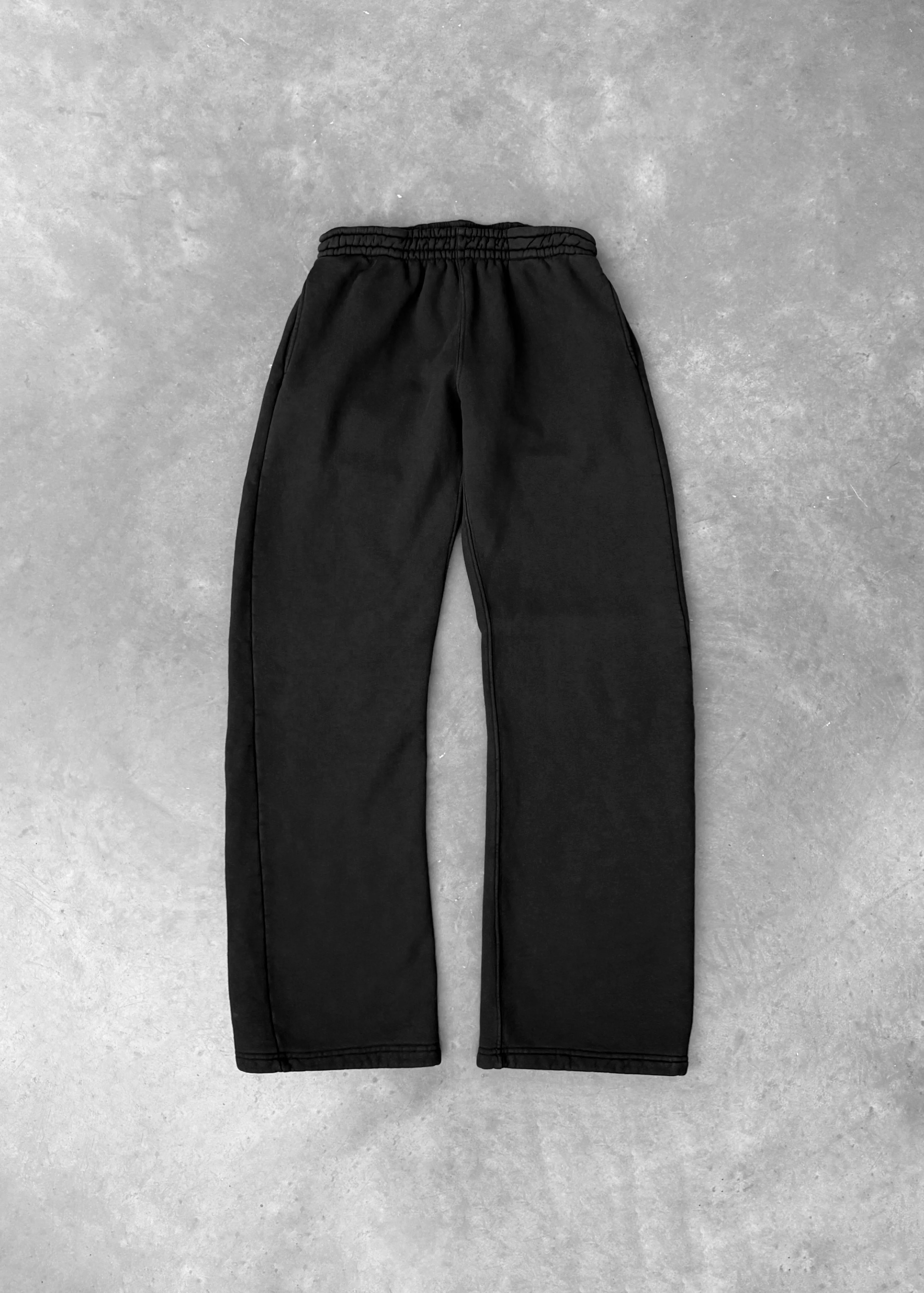 STRAIGHT-LEG SWEATPANTS - BLACK sold by Akimbo