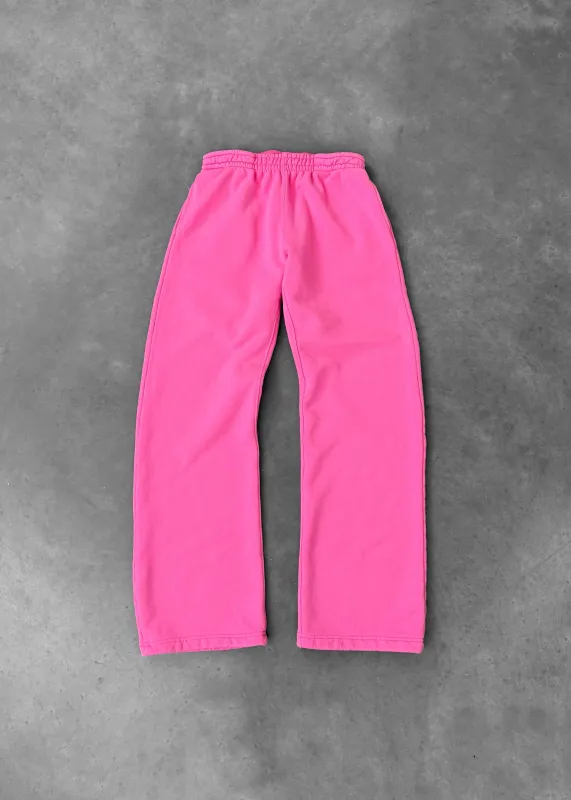 STRAIGHT-LEG SWEATPANTS - HOT PINK sold by Akimbo
