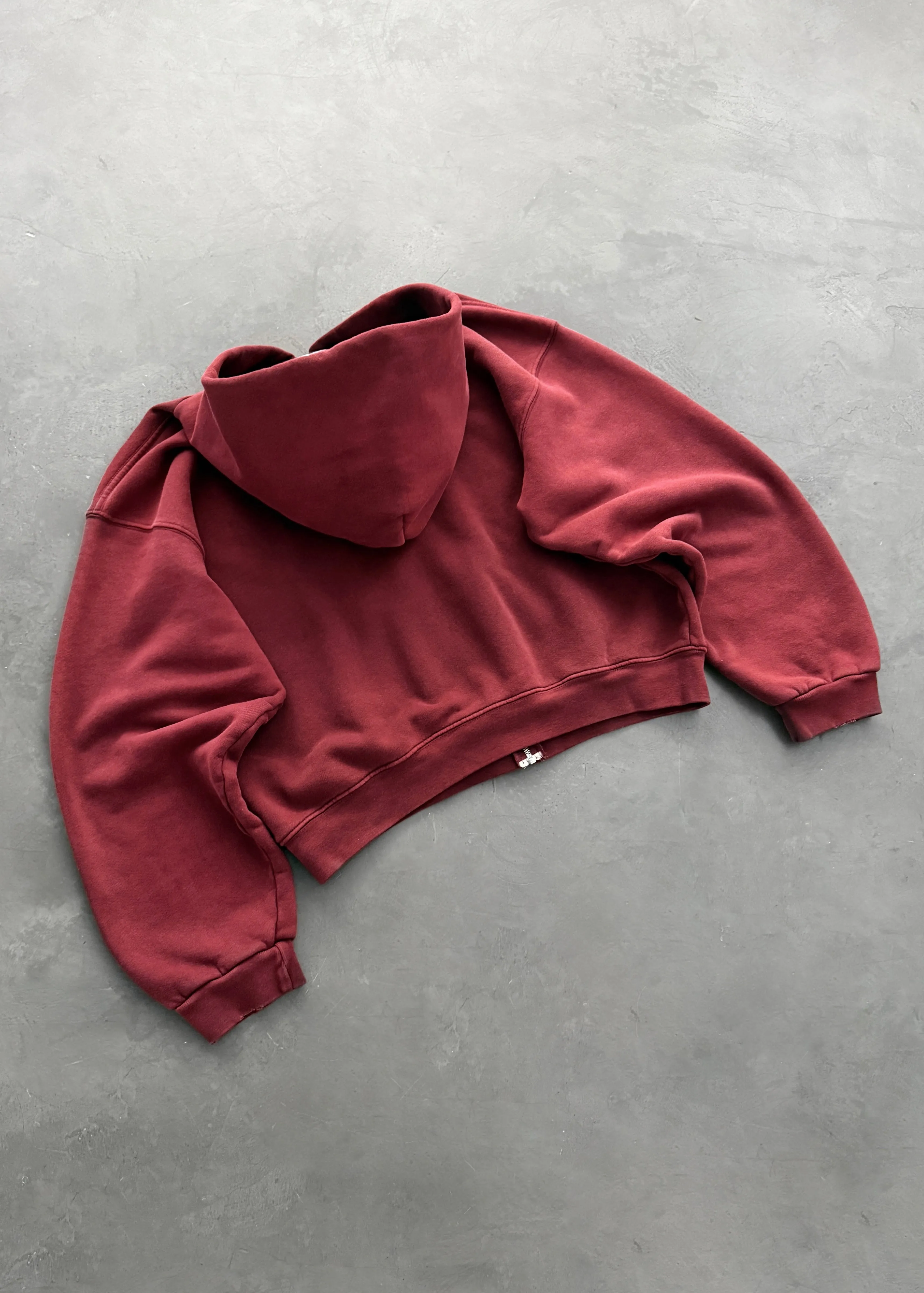 ZIP-UP HOODIE - SUN FADED MAROON sold by Akimbo product image thumbnail 3