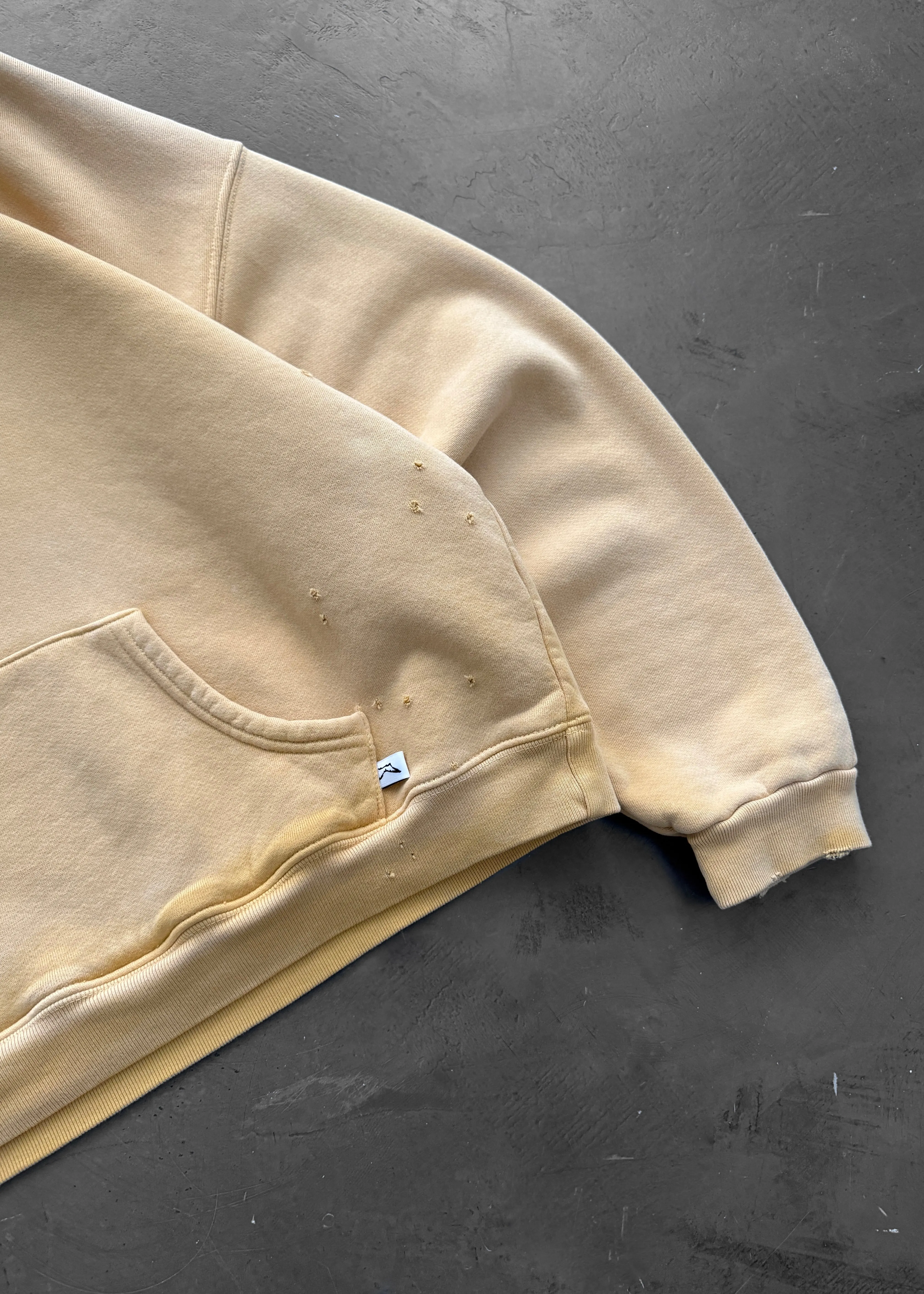 HOODIE - SUN FADED YELLOW sold by Akimbo product image thumbnail 4
