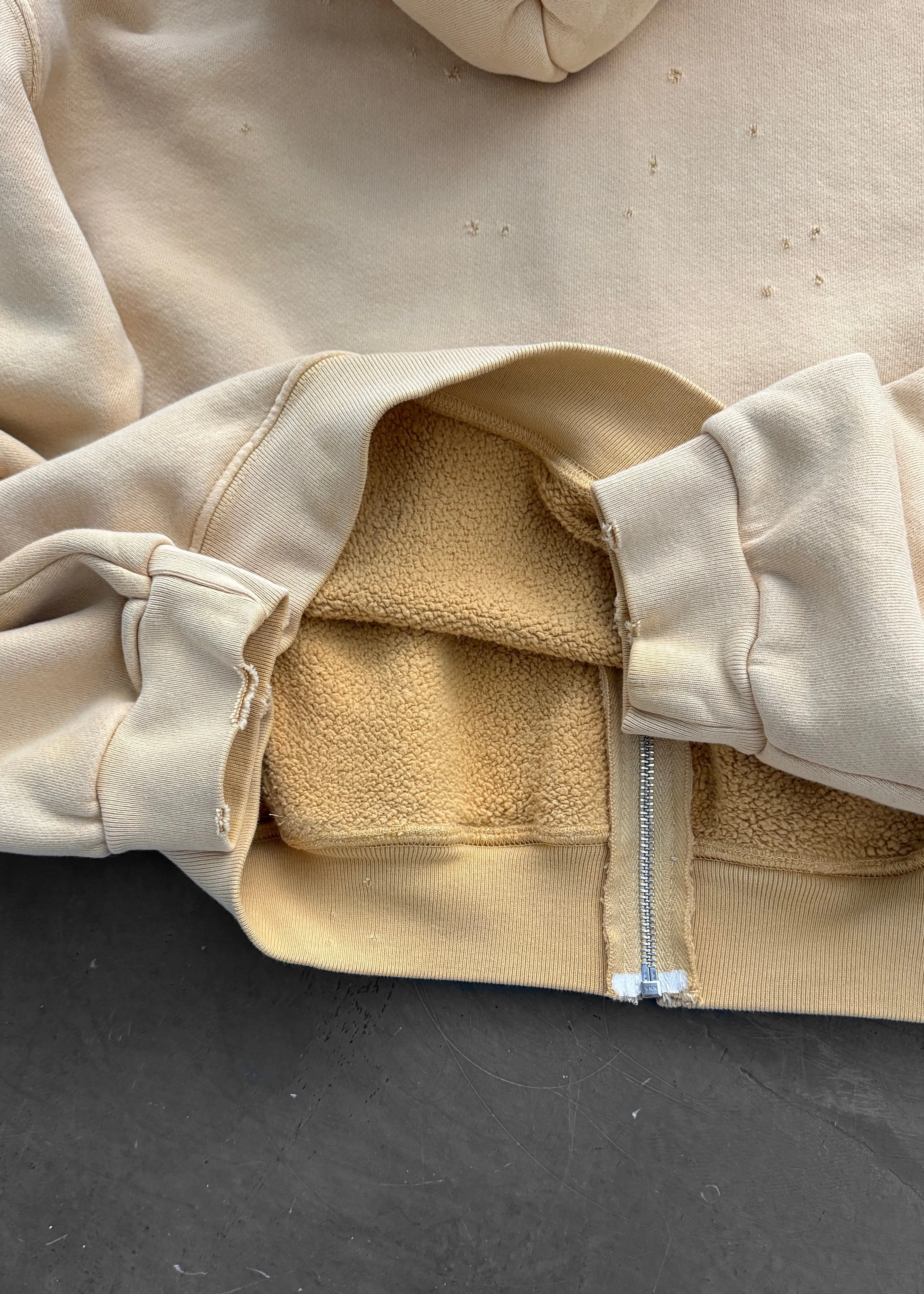 ZIP-UP HOODIE - SUN FADED YELLOW sold by Akimbo product image thumbnail 5