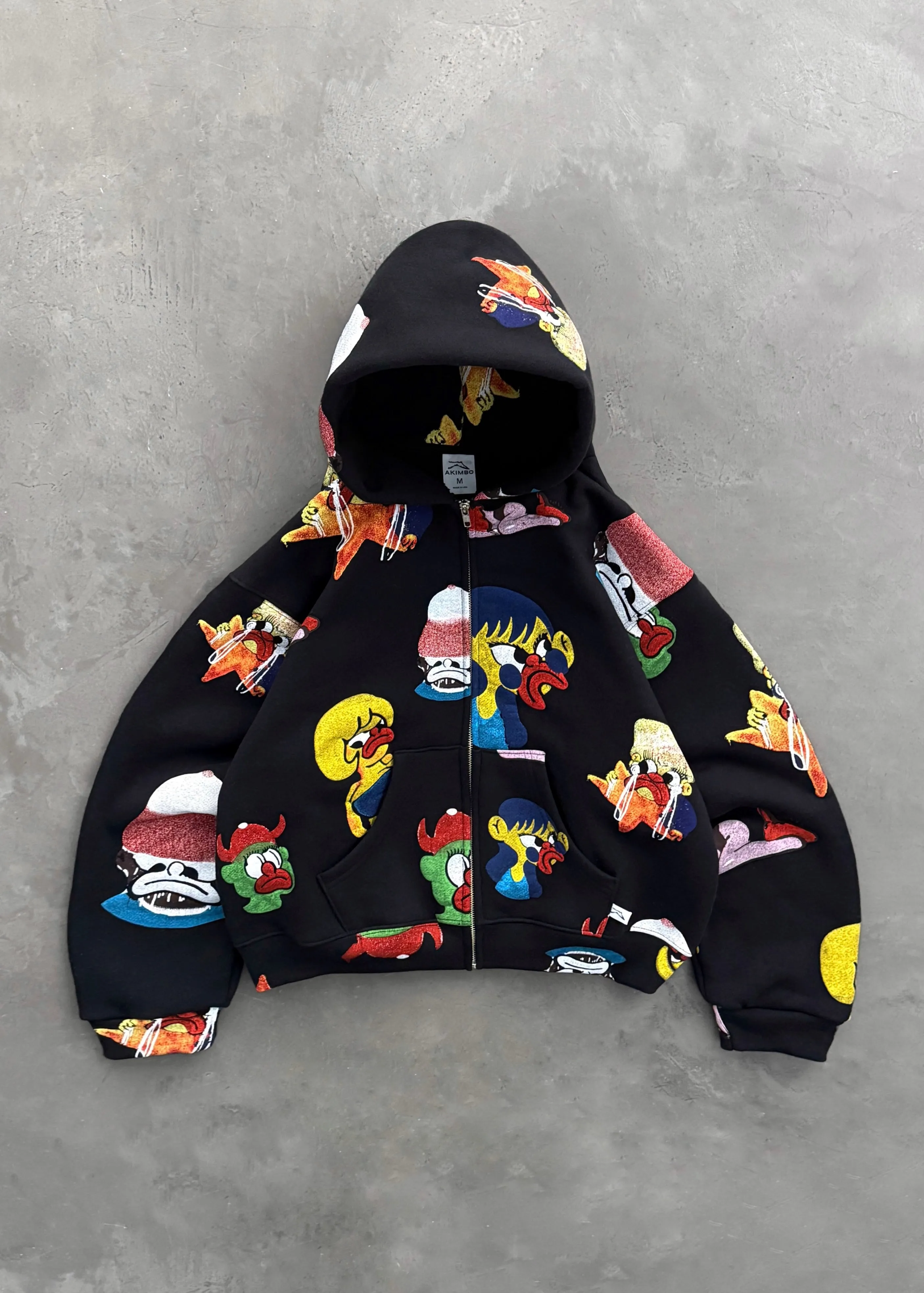 SLAWN NEIGHBORHOOD BLACK ZIP-UP sold by Akimbo