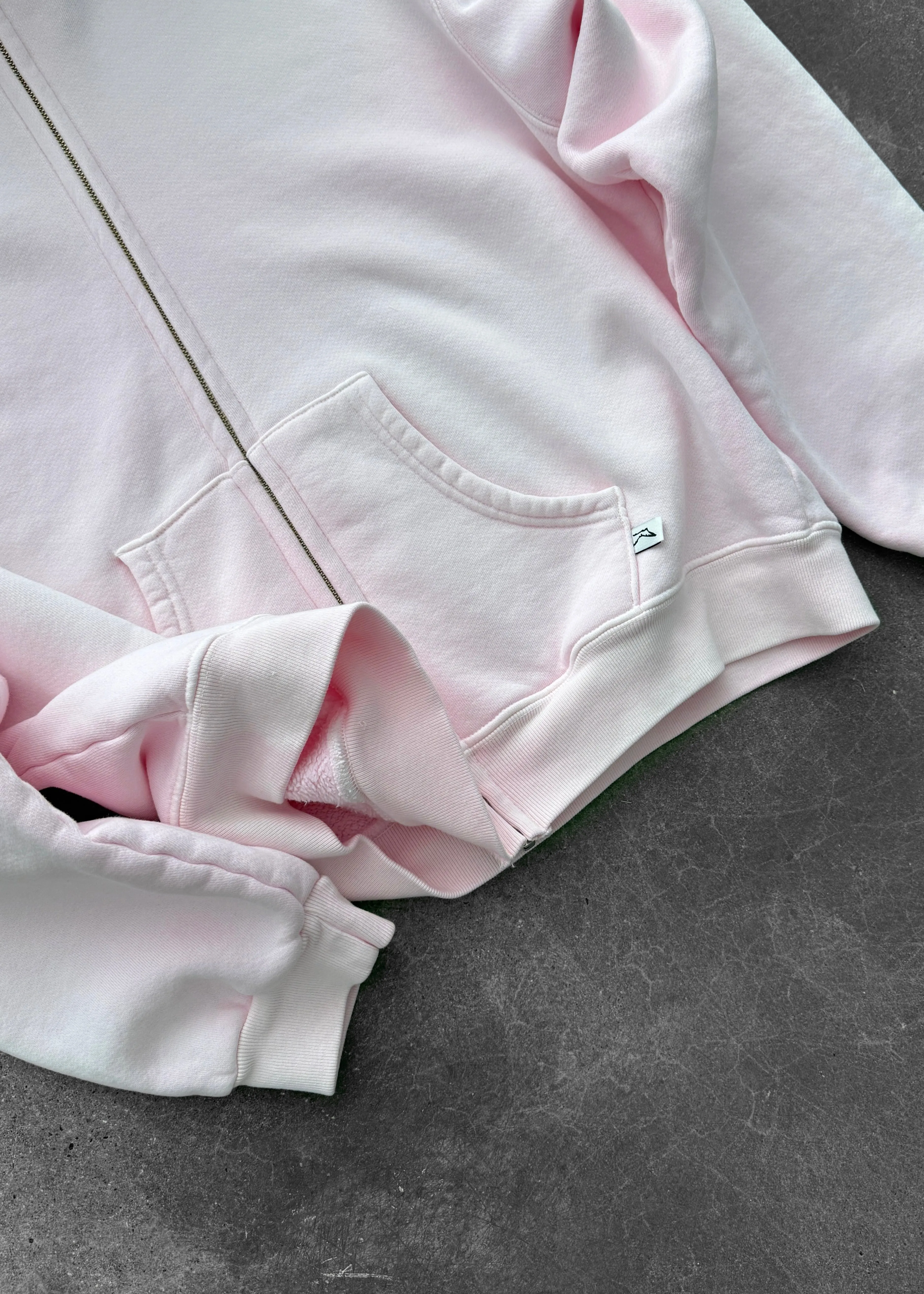 ZIP-UP HOODIE - SUN FADED PINK sold by Akimbo product image thumbnail 3