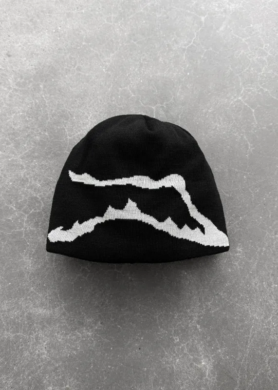 RANGE SKULL CAP - BLACK/WHITE made by Akimbo